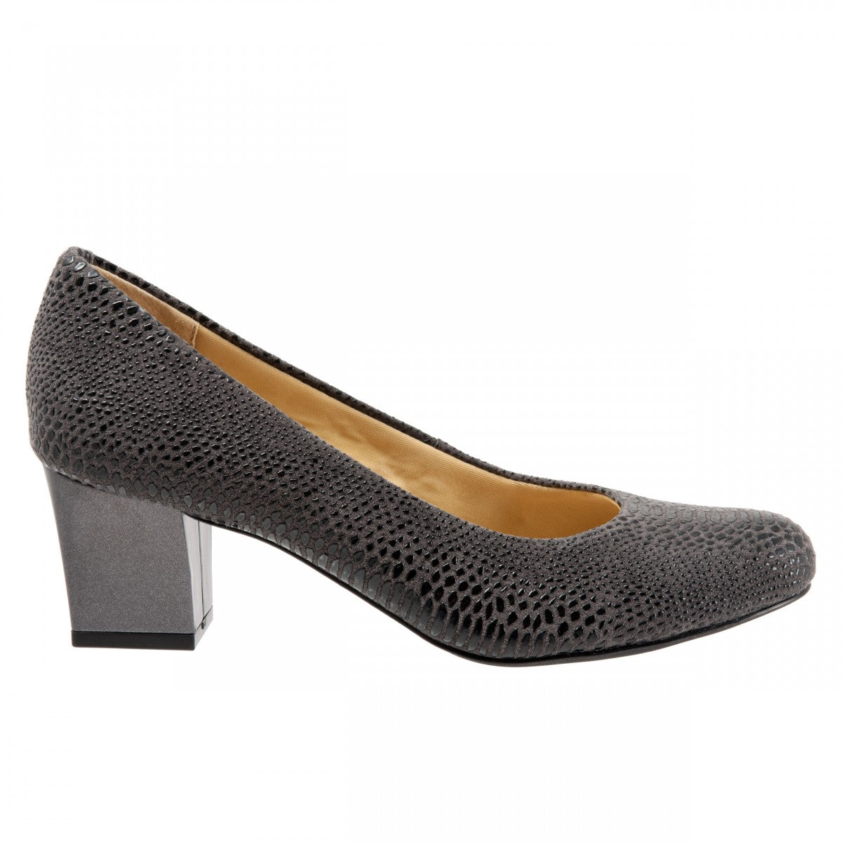 Trotters Candela - Women's Pump - Dk Grey Liza - outside