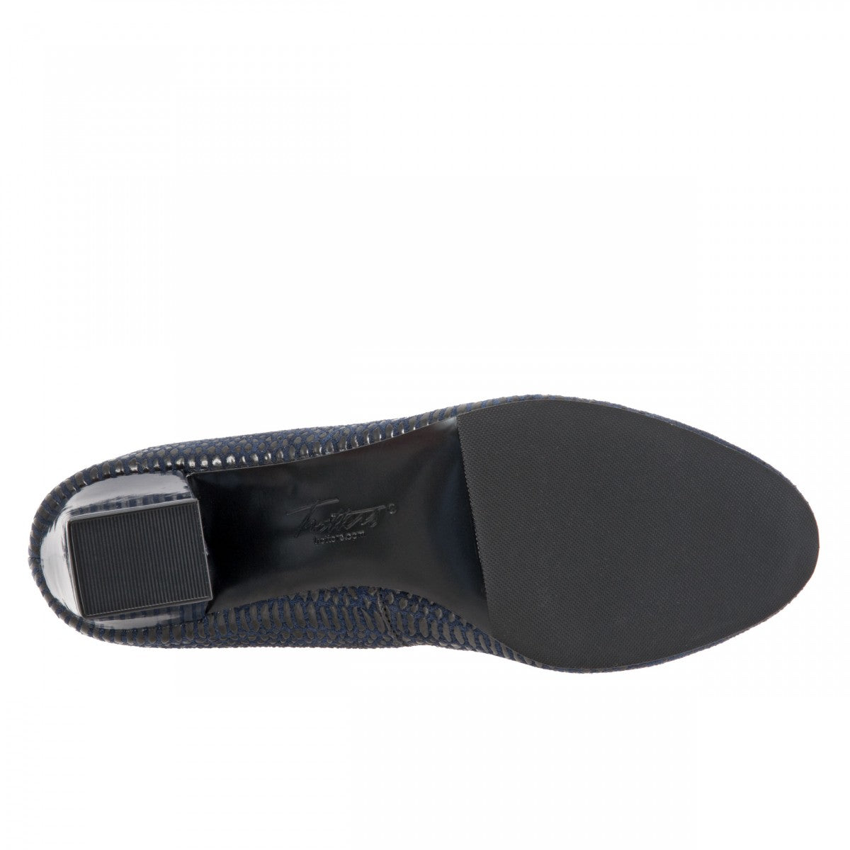 Trotters Candela - Women's Pump - Navy Lizard - bottom