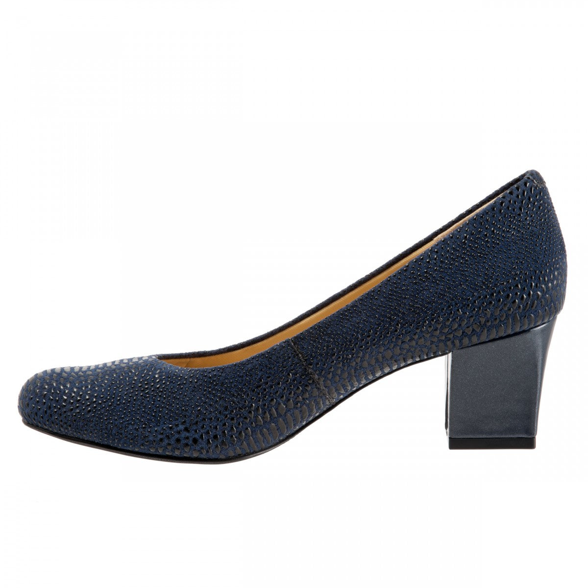Trotters Candela - Women's Pump - Navy Lizard - inside