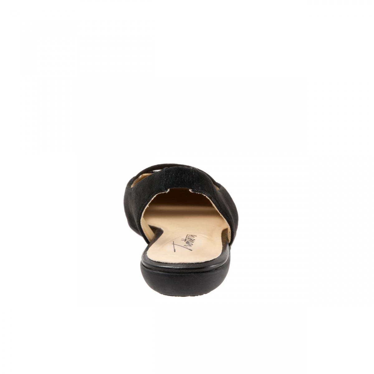 Trotters Sarina - Women's Casual Flat - Black Suede - back