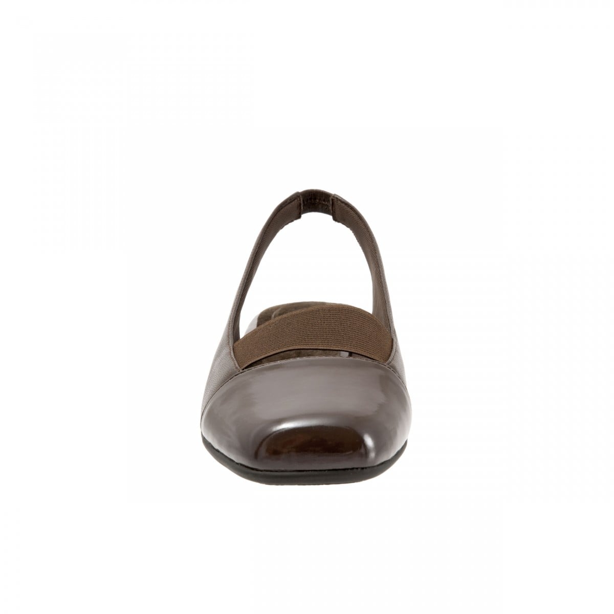 Trotters Sarina - Women's Casual Flat - Dk Brown/pat - front