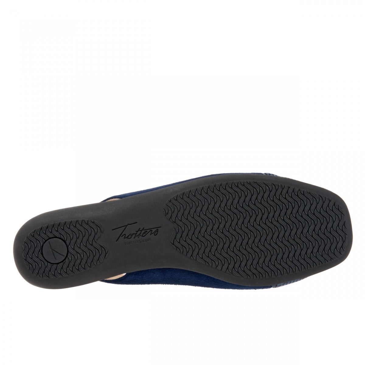 Trotters Sarina - Women's Casual Flat - Navy Suede - bottom