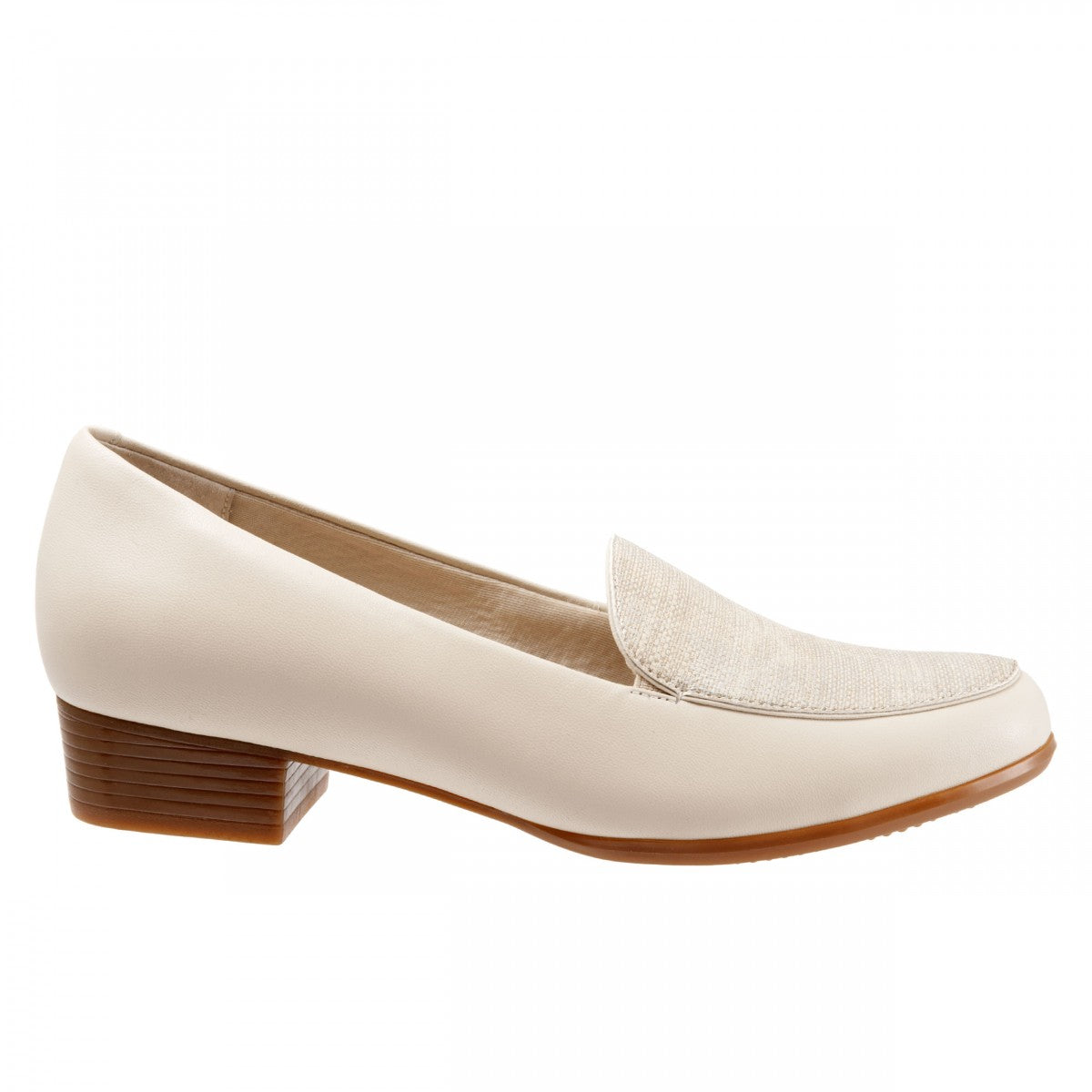 Trotters Monarch - Women's Supportive Casual Shoe - Nude/metalli - outside