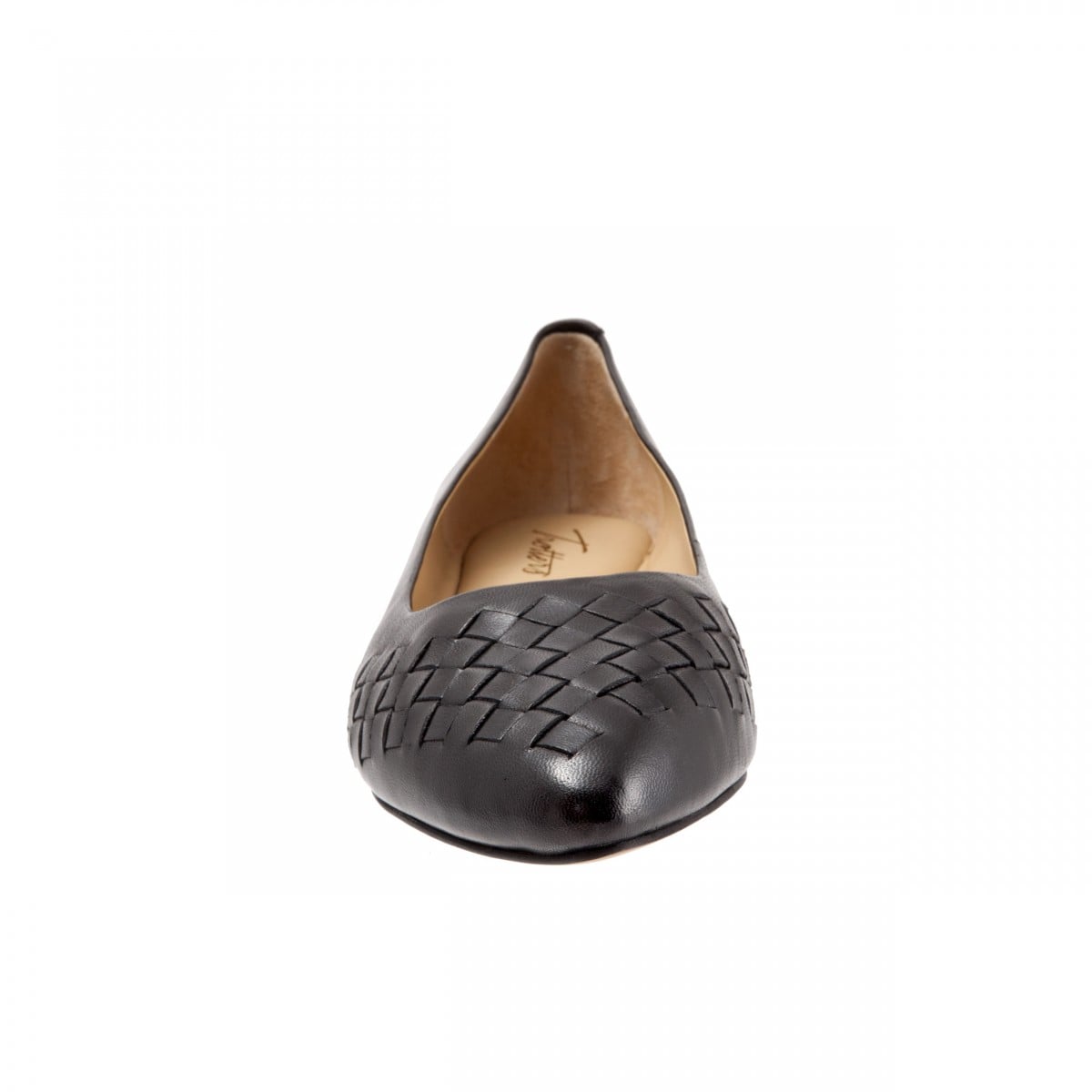 Trotters Signature Estee Woven Women's Casual Flats - Black - front