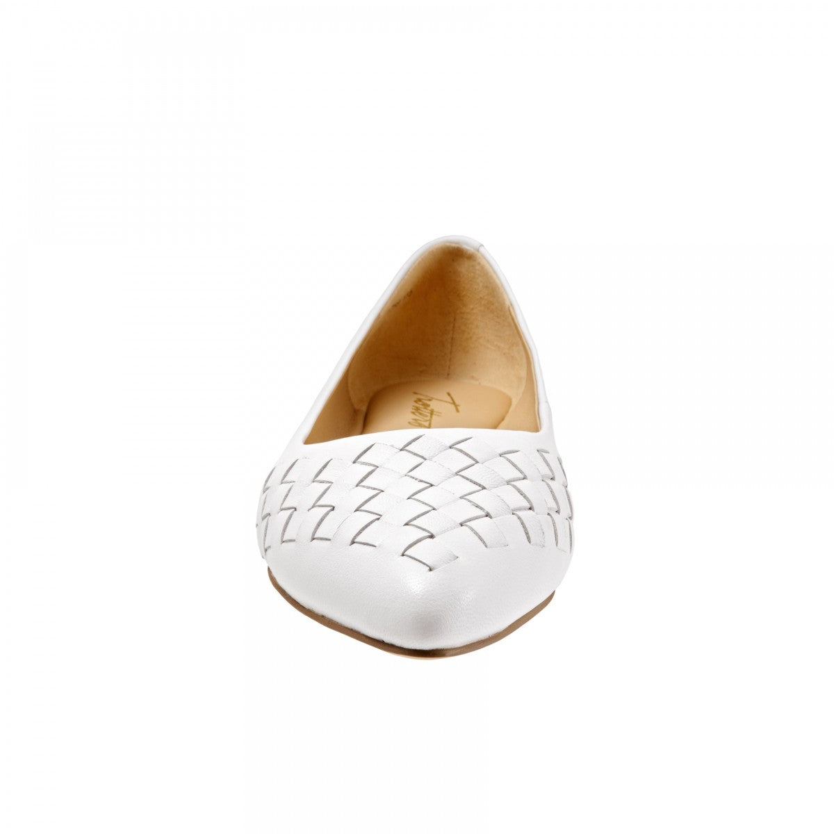 Trotters Signature Estee Woven Women's Casual Flats - Off White - front