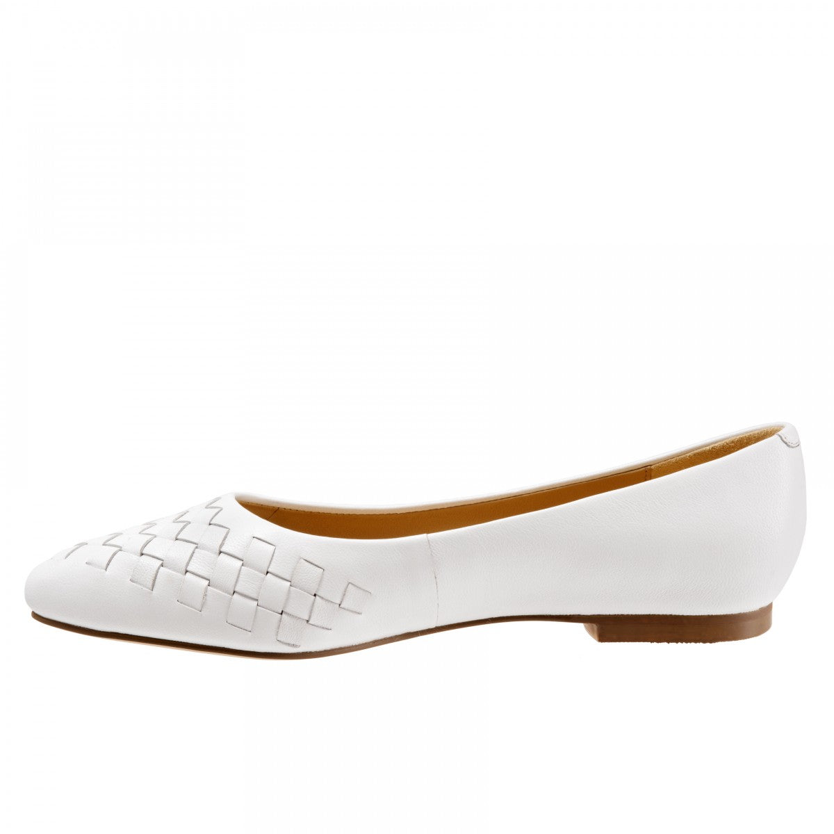 Trotters Signature Estee Woven Women's Casual Flats - Off White - inside