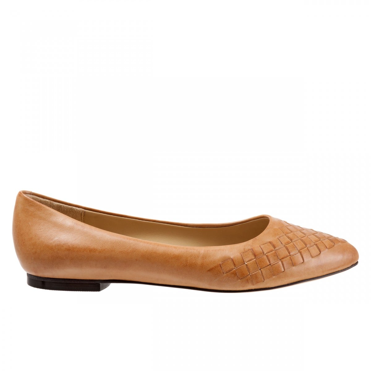 Trotters Signature Estee Woven Women's Casual Flats - Tan - outside