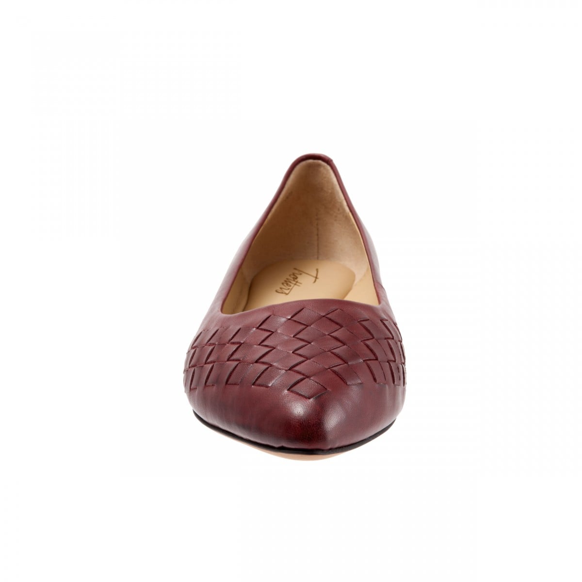 Trotters Signature Estee Woven Women's Casual Flats - Dk Red - front