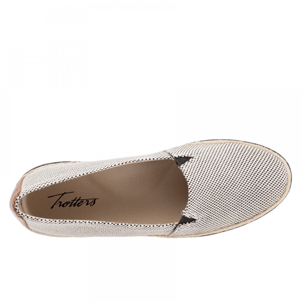 Trotters Accent - Black Linen - top