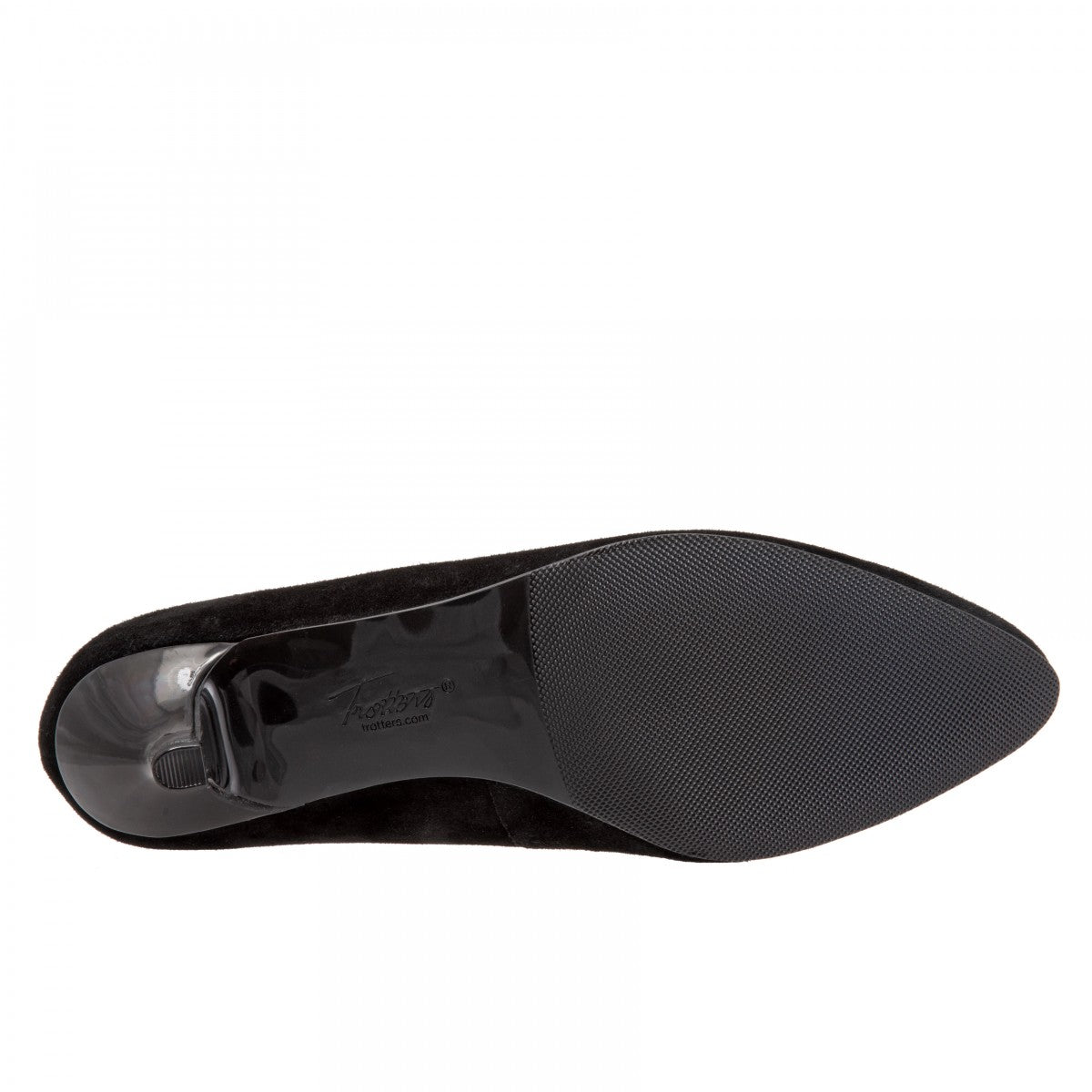 Trotters Kiera - Black Suede - bottom