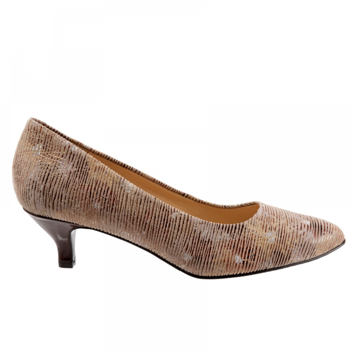 Trotters Kiera Women's Heeled Pump - Tan Multi - outside