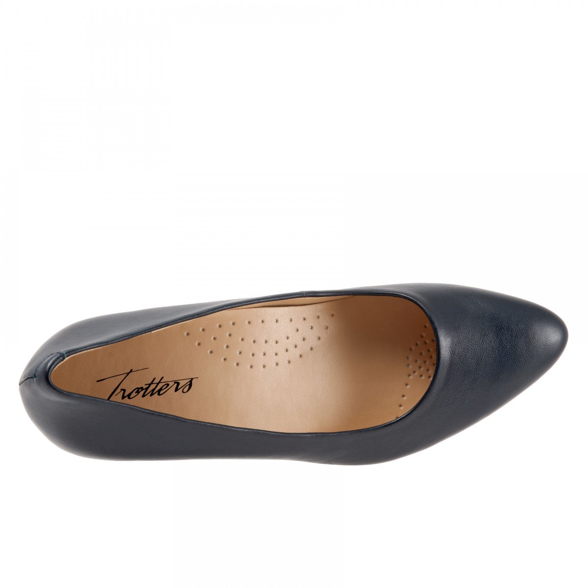 Trotters Kiera Women's Heeled Pump - Navy - top