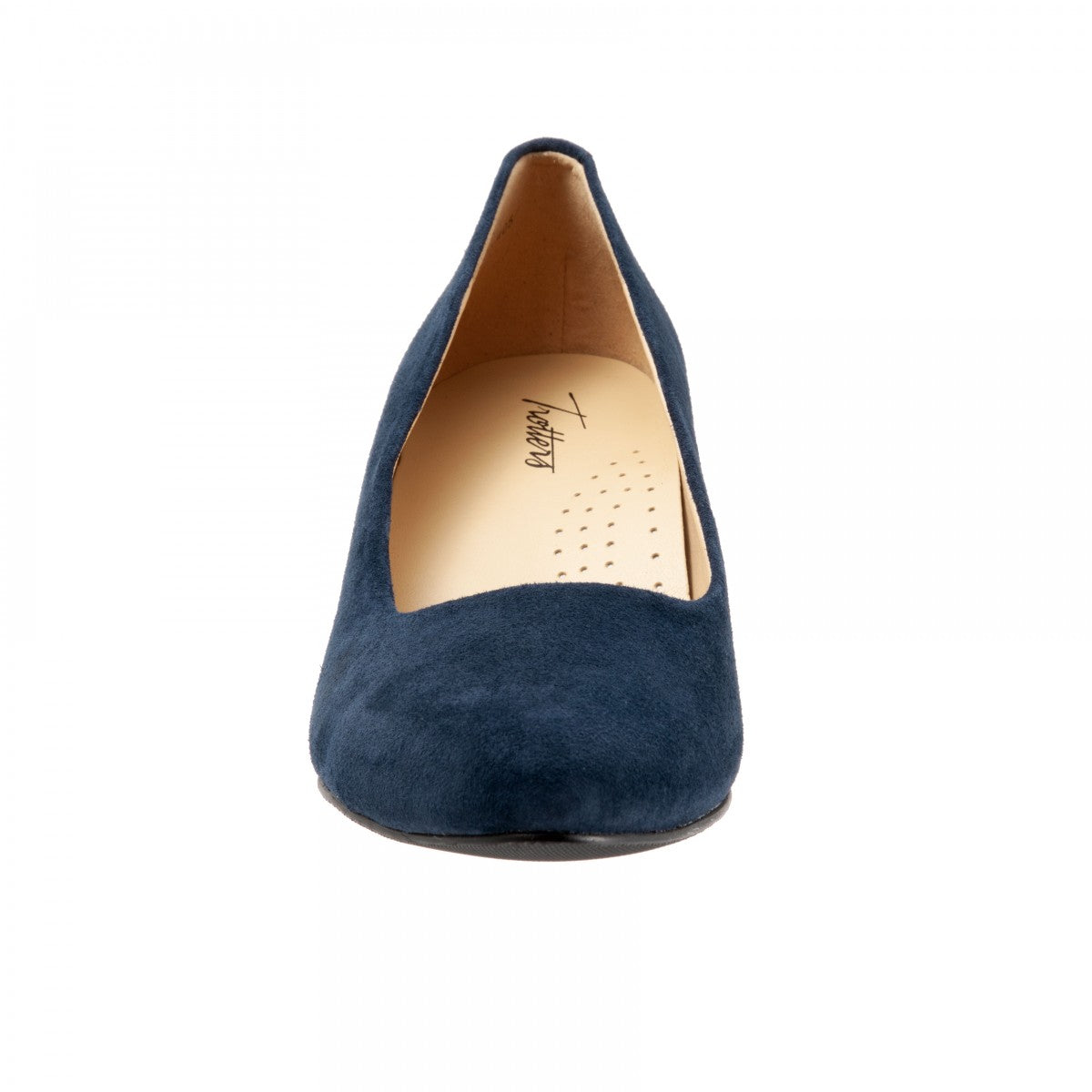 Trotters Kiera - Navy Suede - front