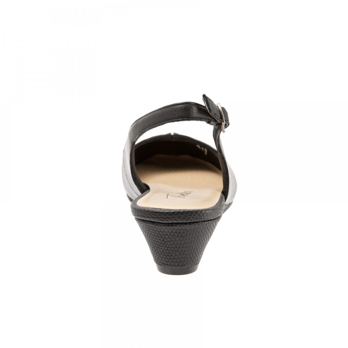 Trotters Lenore Women's Slingback Wedge - Black - back