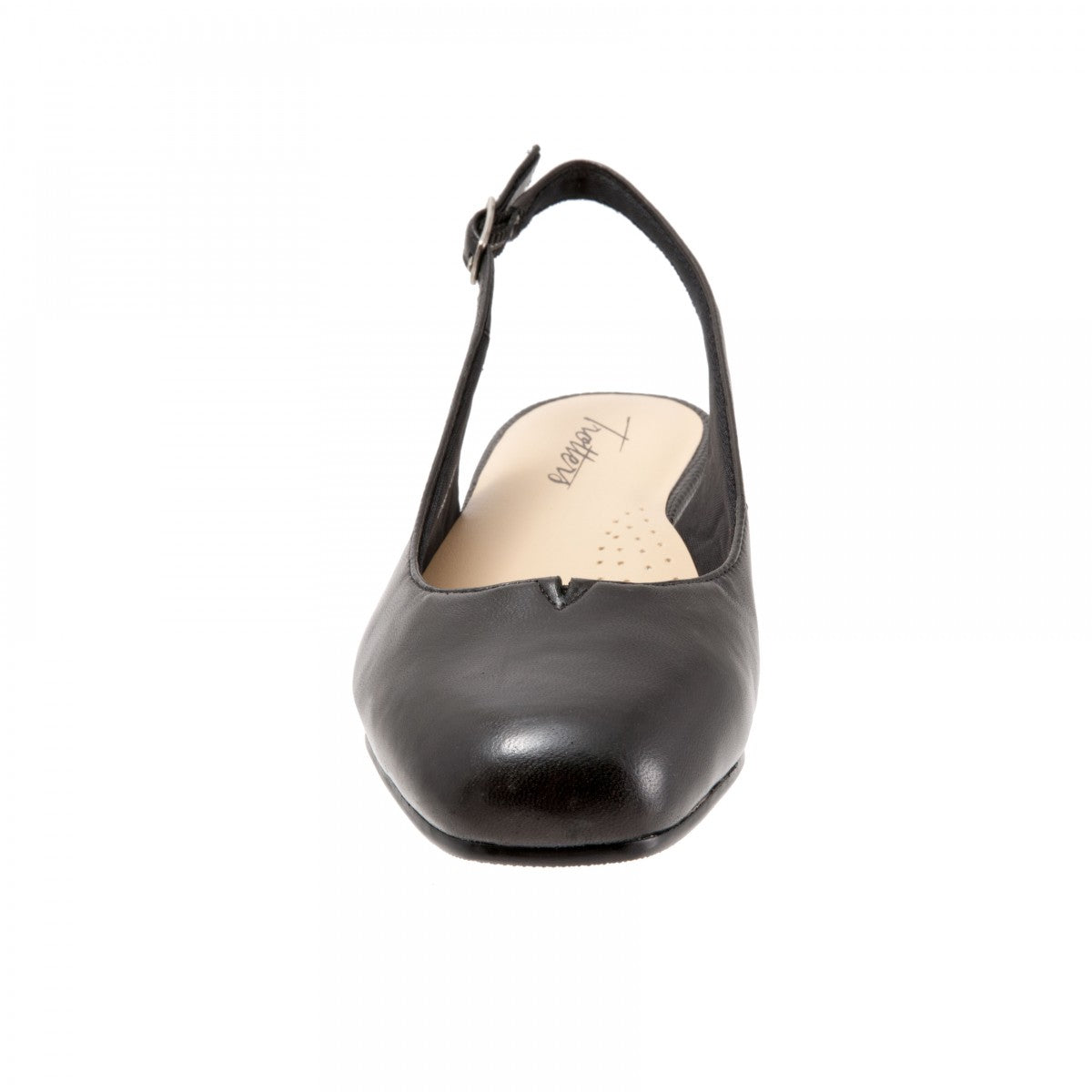 Trotters Lenore Women's Slingback Wedge - Black - front