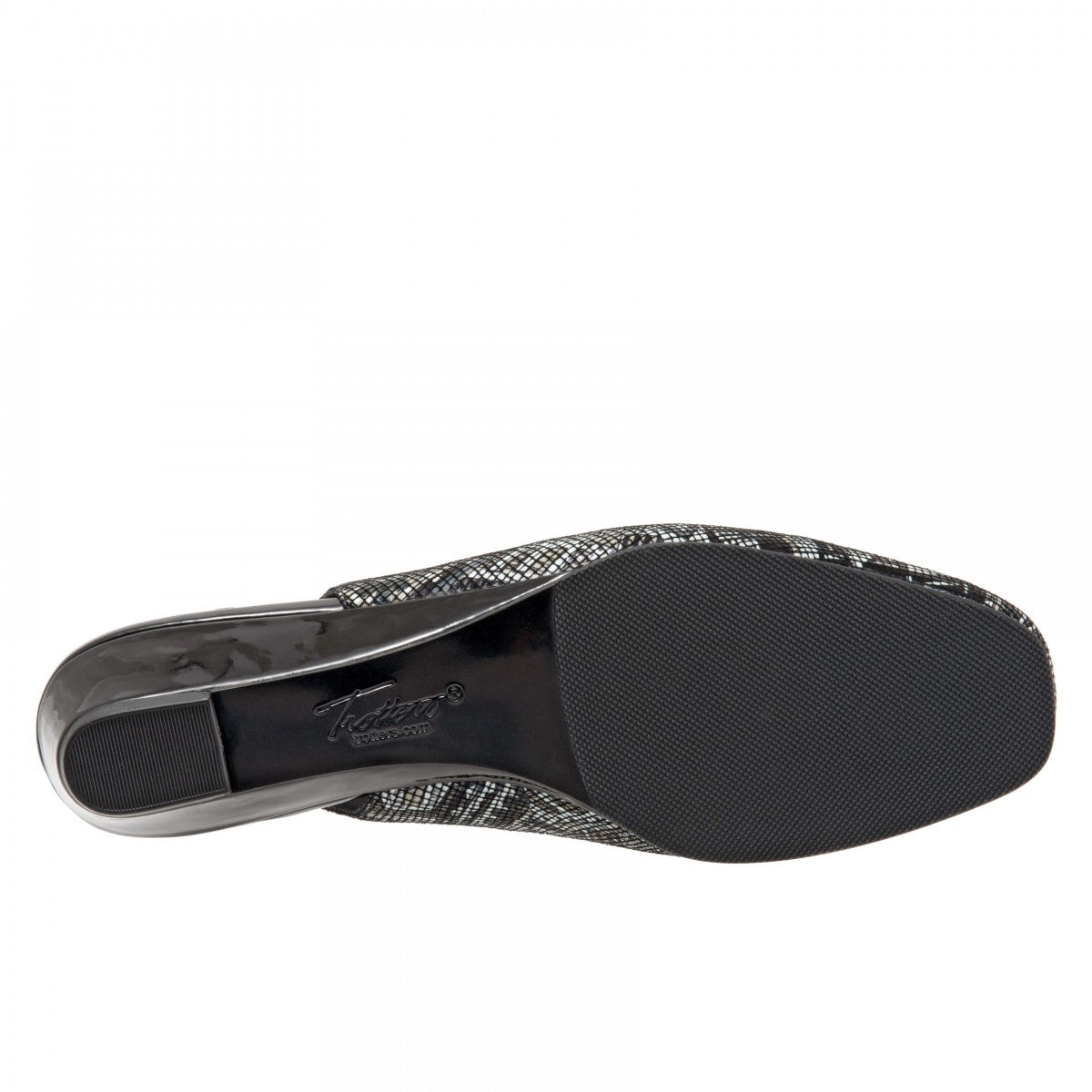 Trotters Lenore Women's Slingback Wedge - Blk Multi - bottom