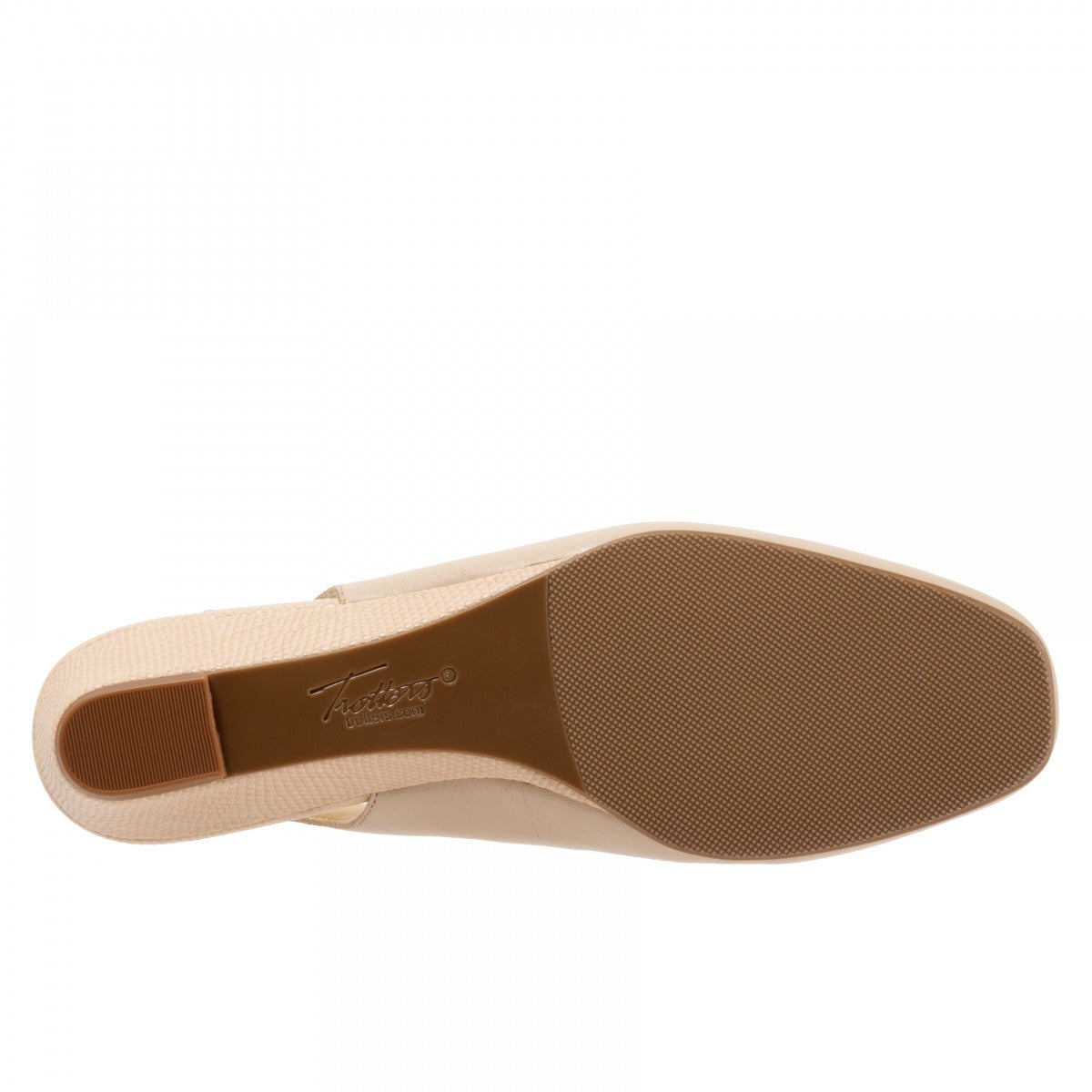Trotters Lenore Women's Slingback Wedge - Nude - bottom