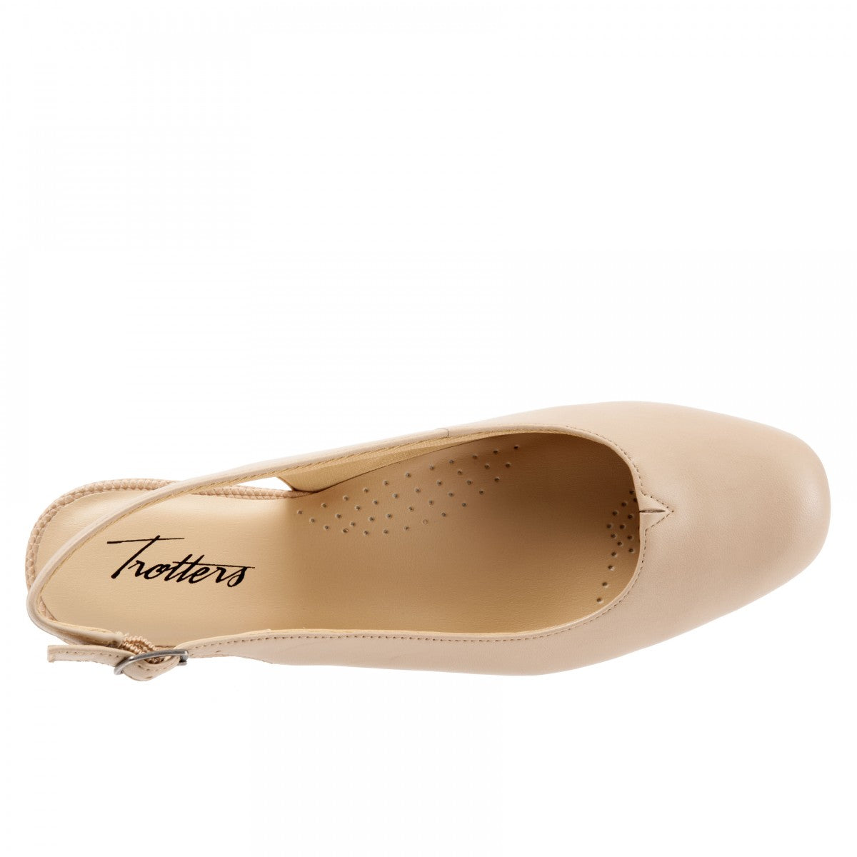 Trotters Lenore Women's Slingback Wedge - Nude - top
