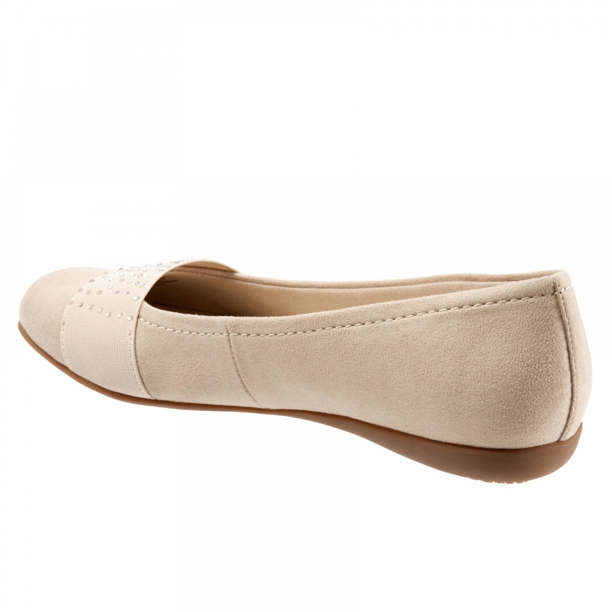 Trotters Samantha Women's Comfort Flats - Nude - back34
