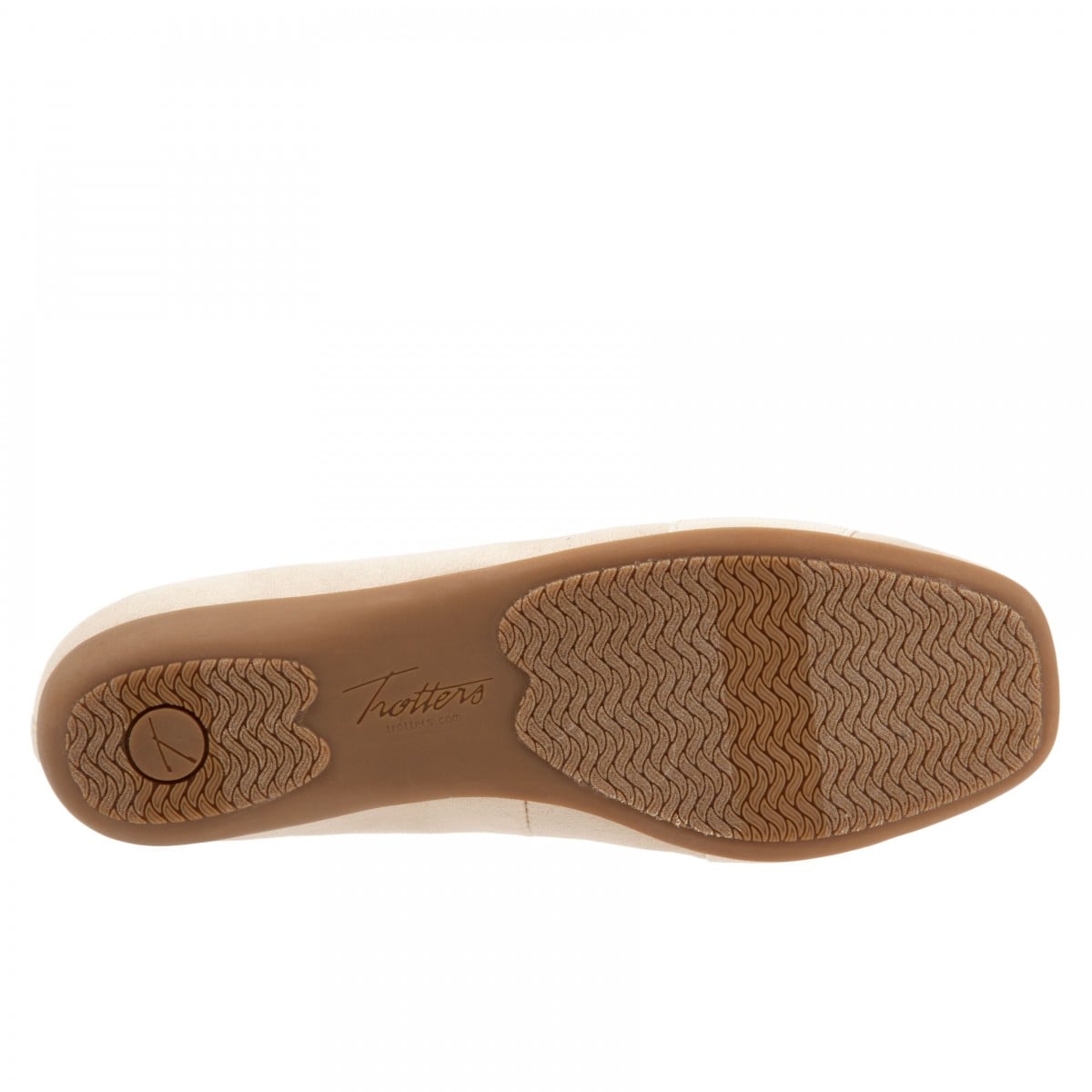 Trotters Samantha Women's Comfort Flats - Nude - bottom