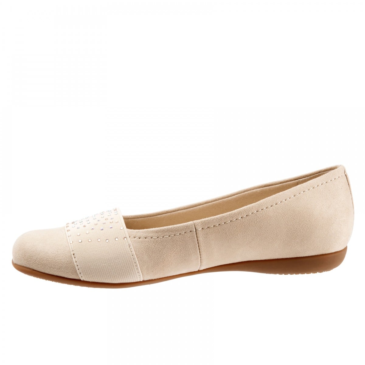 Trotters Samantha Women's Comfort Flats - Nude - inside