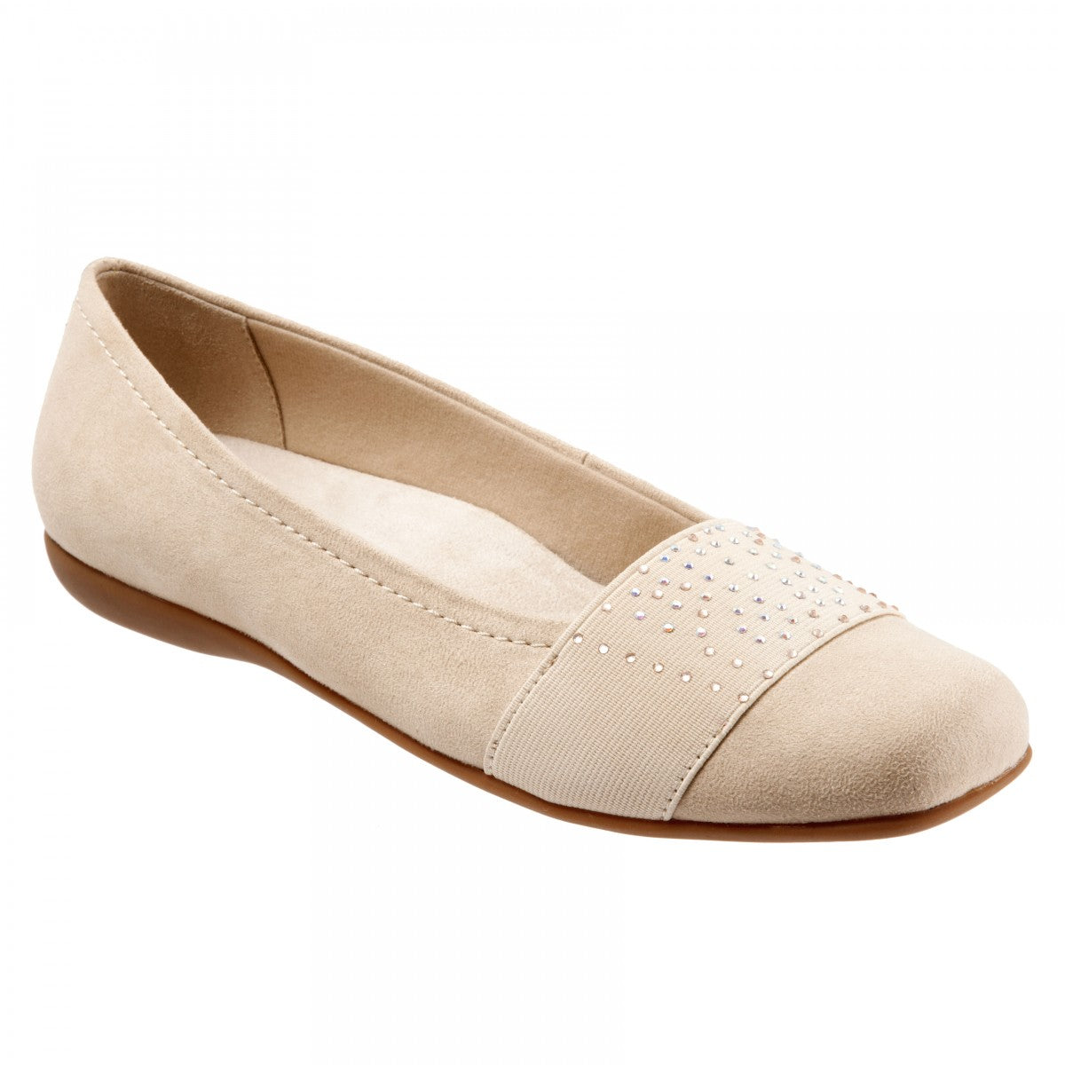 Trotters Samantha Women's Comfort Flats - Nude - main