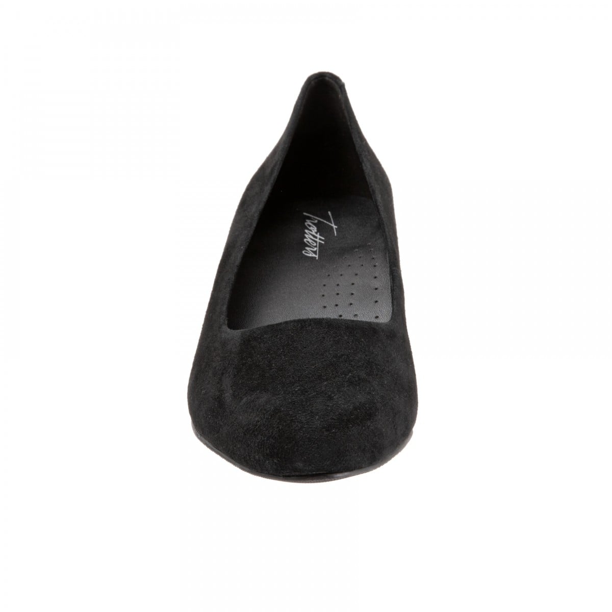 Trotters Kari - Black Suede - front