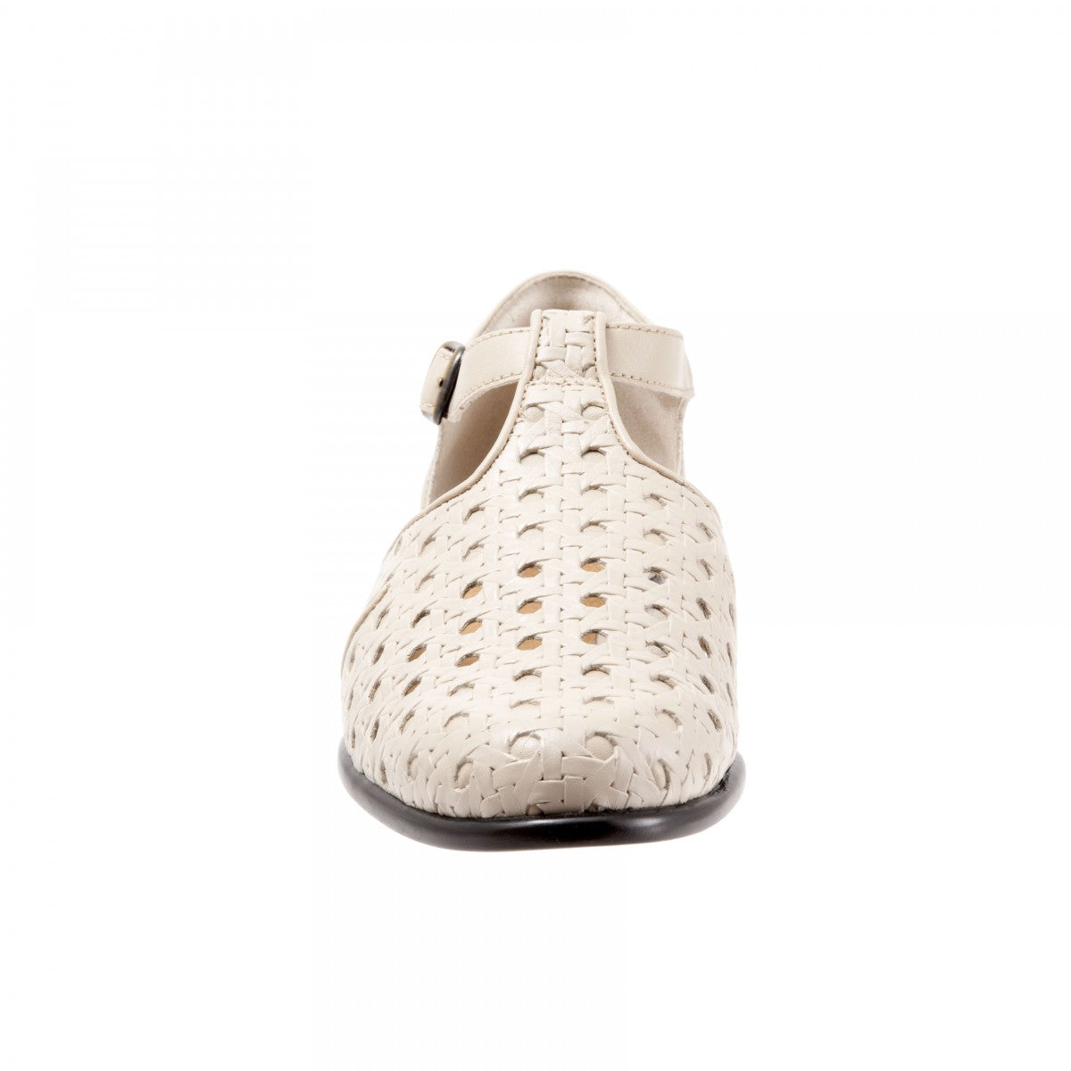 Trotters Leatha Open Weave - Bone - front