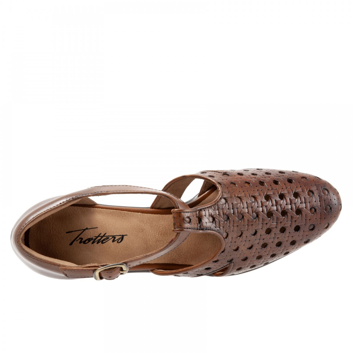Trotters Leatha Open Weave - Brown - top