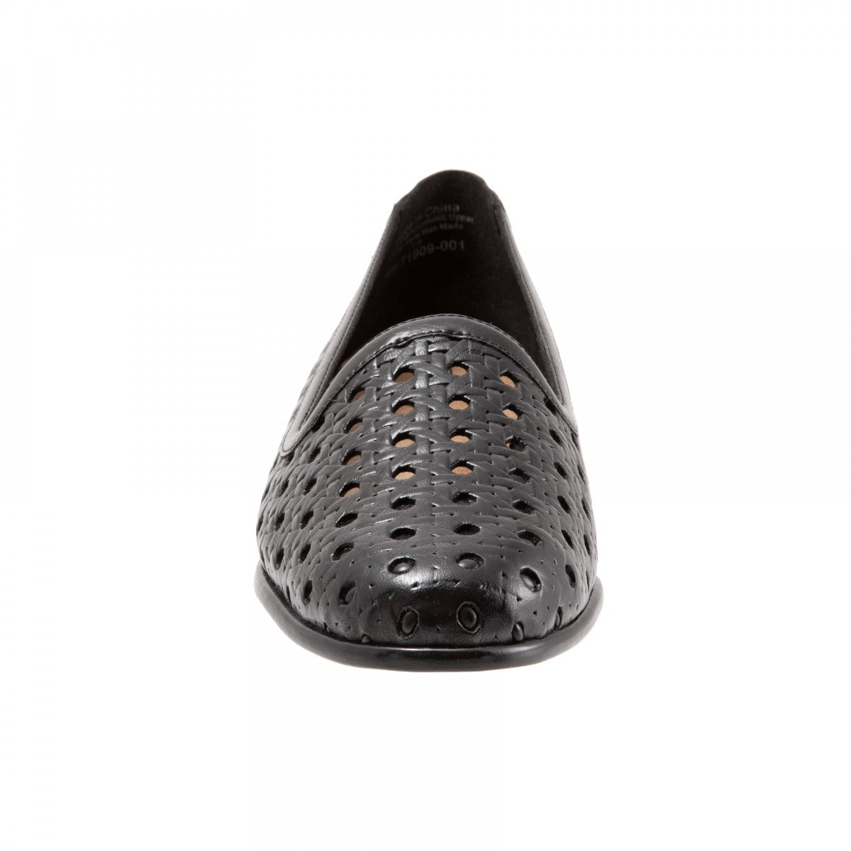 Trotters Liz Open Weave - Black - front