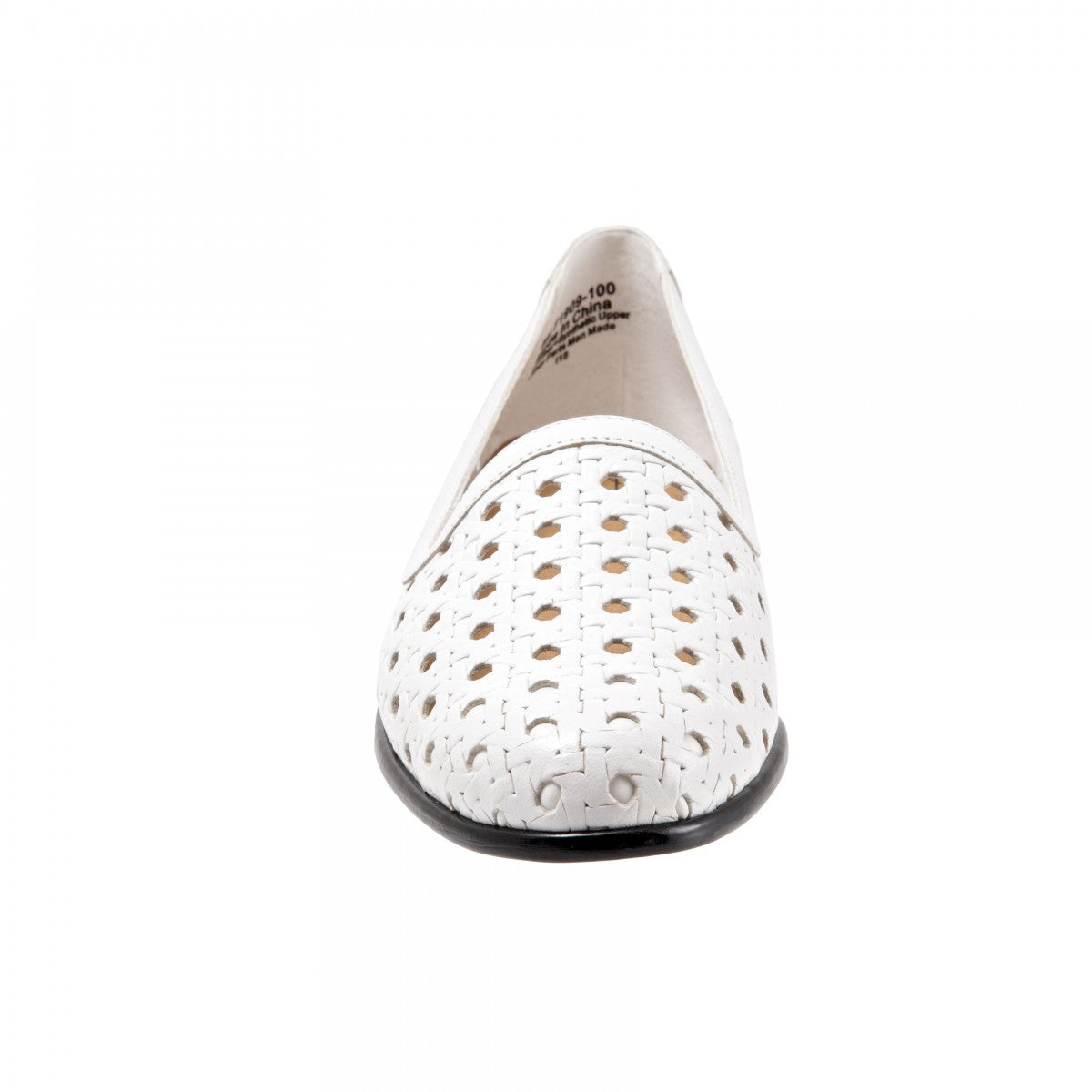 Trotters Liz Open Weave - White - front
