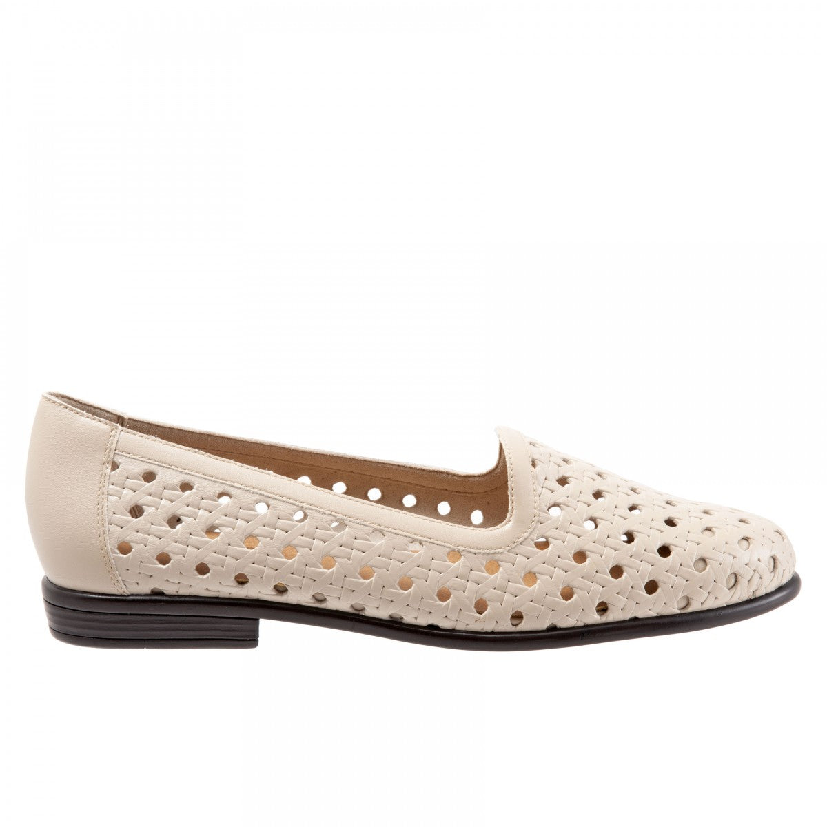 Trotters Liz Open Weave - Bone - outside
