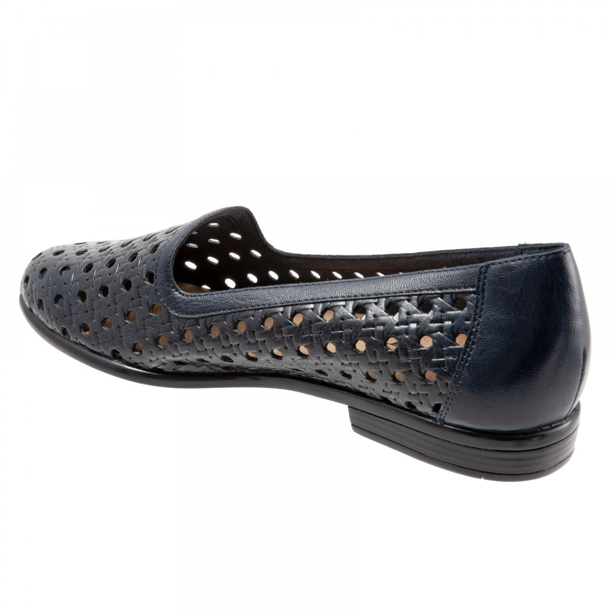 Trotters Liz Open Weave - Navy - back34