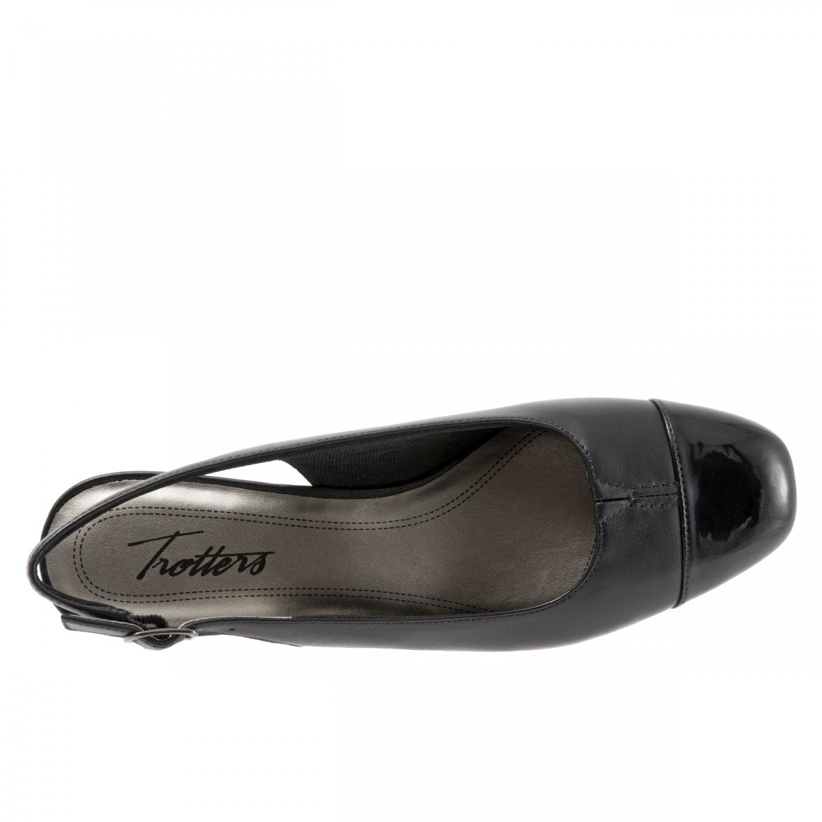 Trotters Dea - Women's Adjutable Dress Shoes - Black/black - top