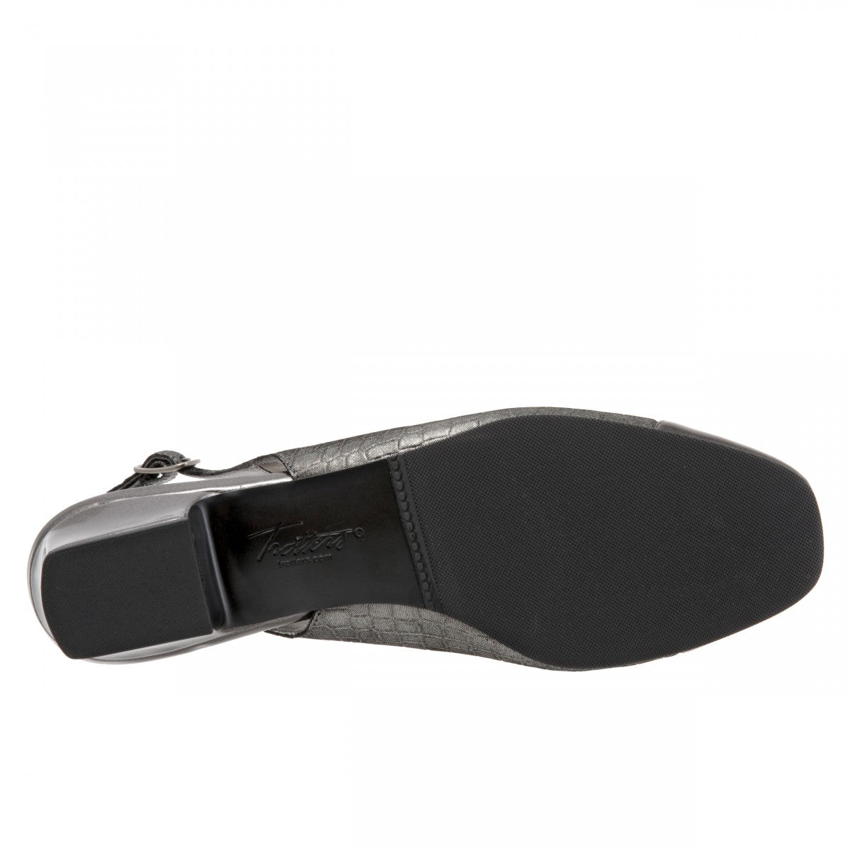 Trotters Dea - Women's Adjutable Dress Shoes - Dk Pewter Cr - bottom