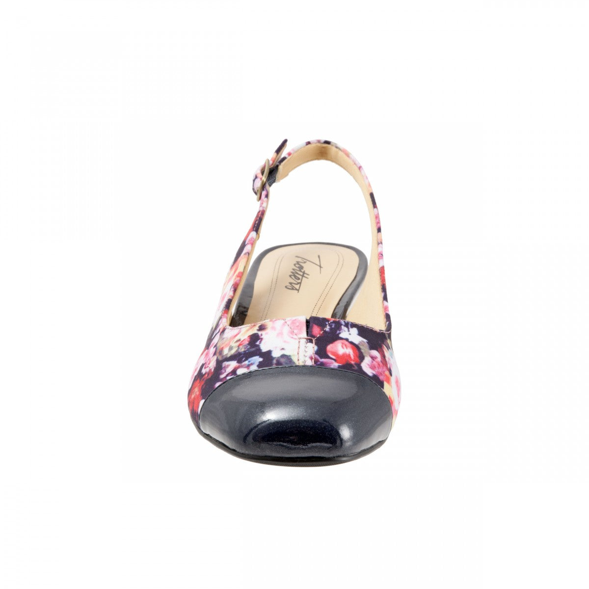 Trotters Dea - Women's Adjutable Dress Shoes - Wash Floral - front