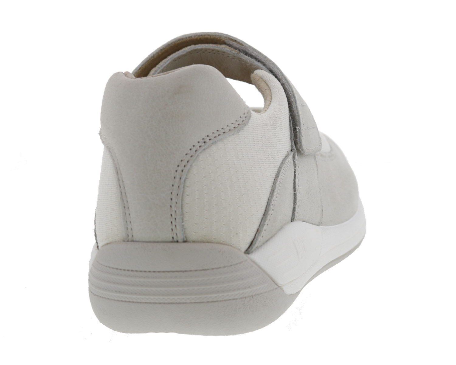 Drew Trust Women's Therapeutic Shoe - Ivory Leather - Back View