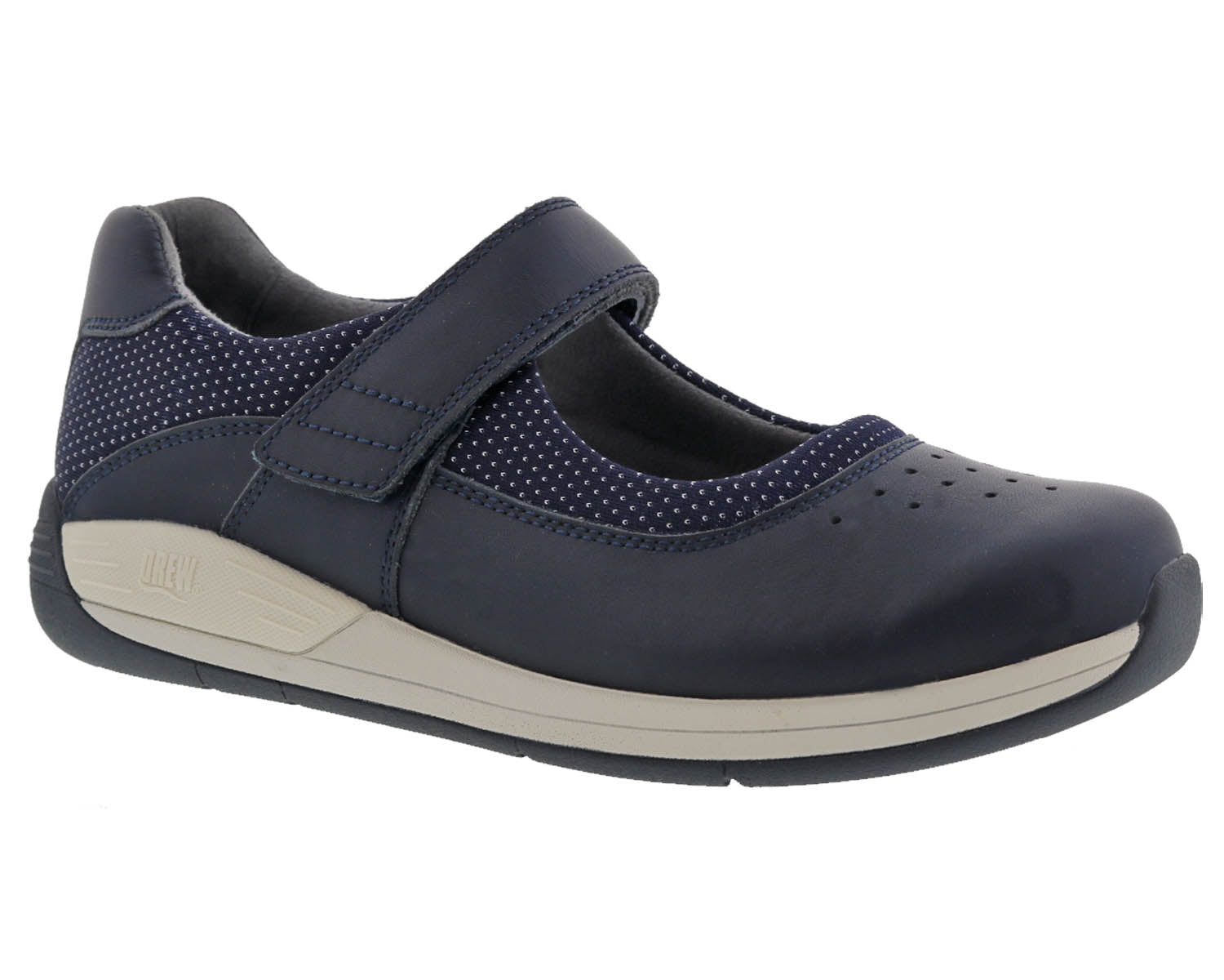 Drew Trust Women's Therapeutic Shoe - Navy Leather - Main View