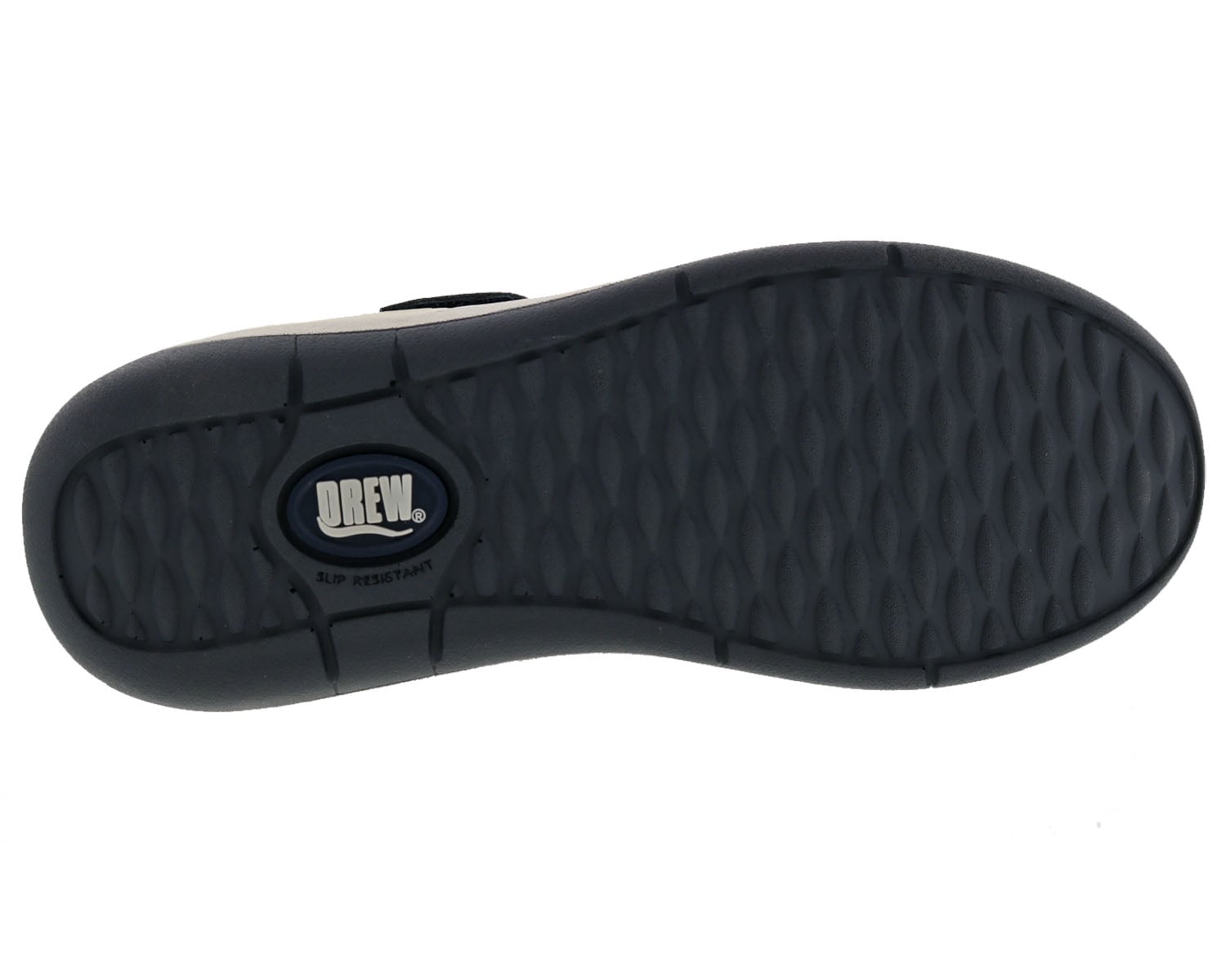 Drew Trust Women's Therapeutic Shoe - Navy Leather - Sole View