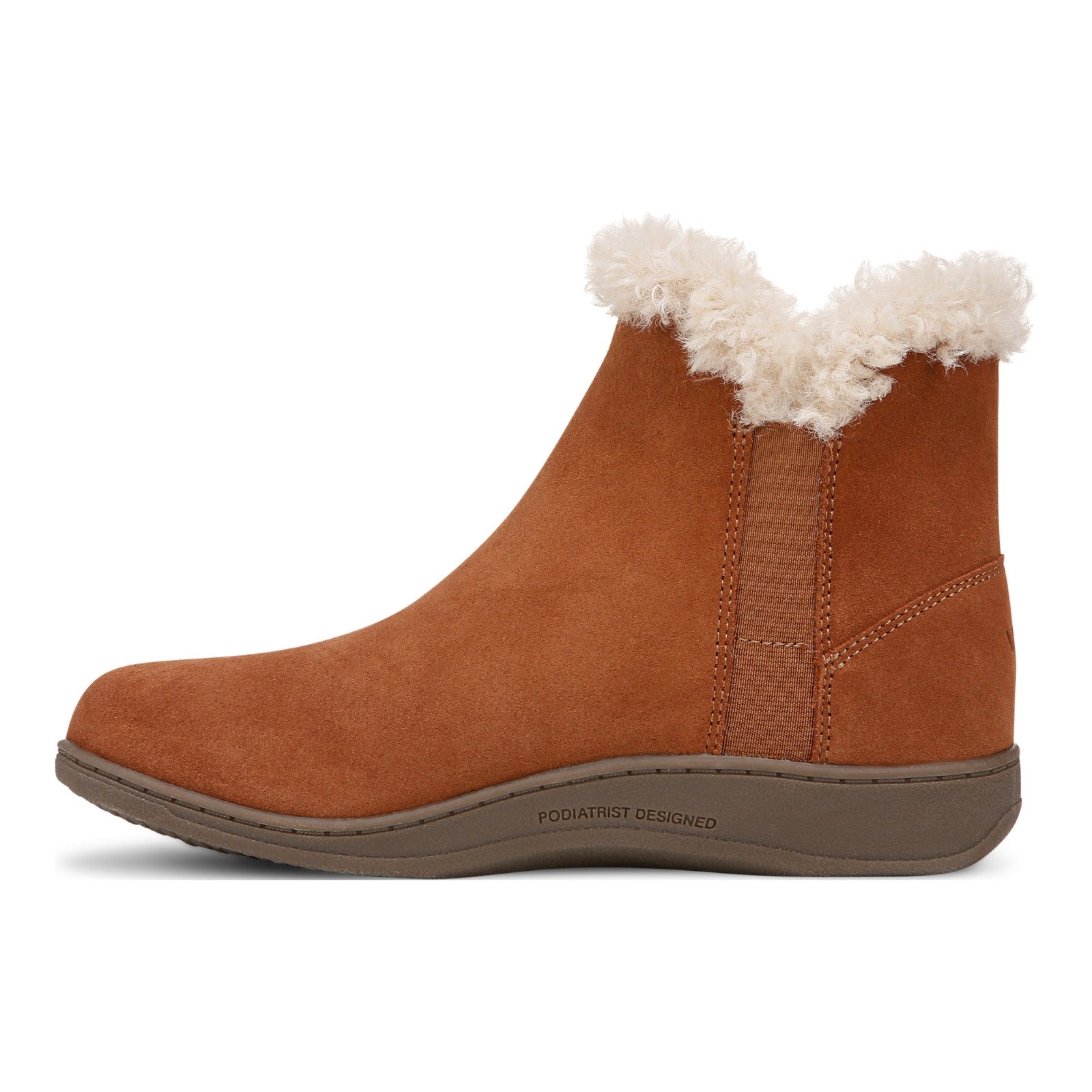 Vionic Unwind Bootie - Women's Ankle Bootie Slipper - Tan - Left Side