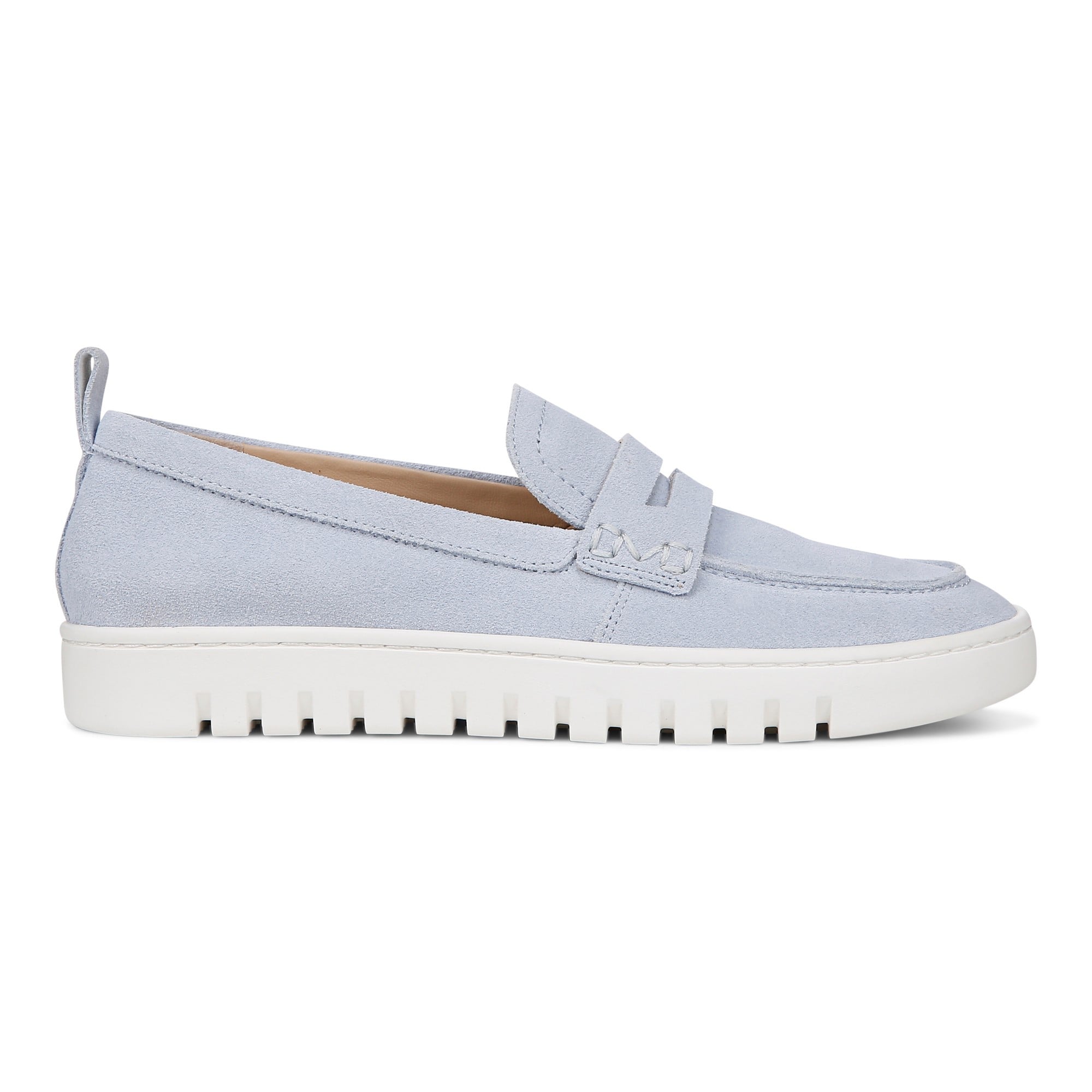 Vionic Uptown Women's Slip-On Loafer Moc Casual Shoes - Skyway Blue - Right side