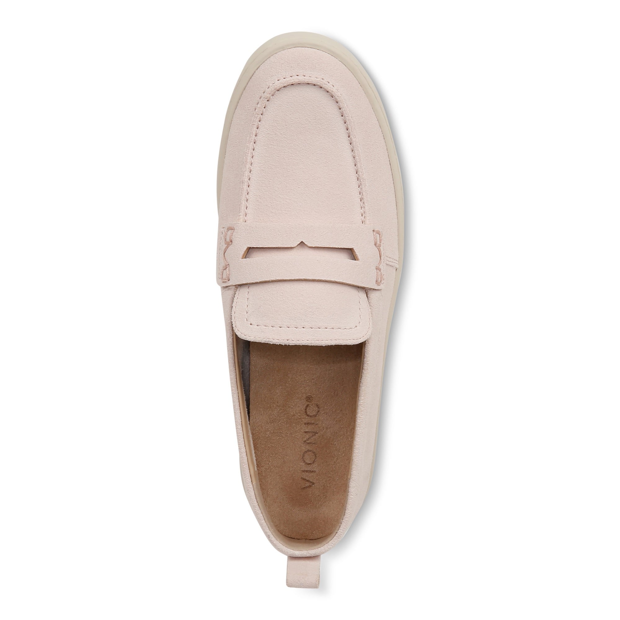 Vionic Uptown Women's Slip-On Loafer Moc Casual Shoes - Peony Pink - Top
