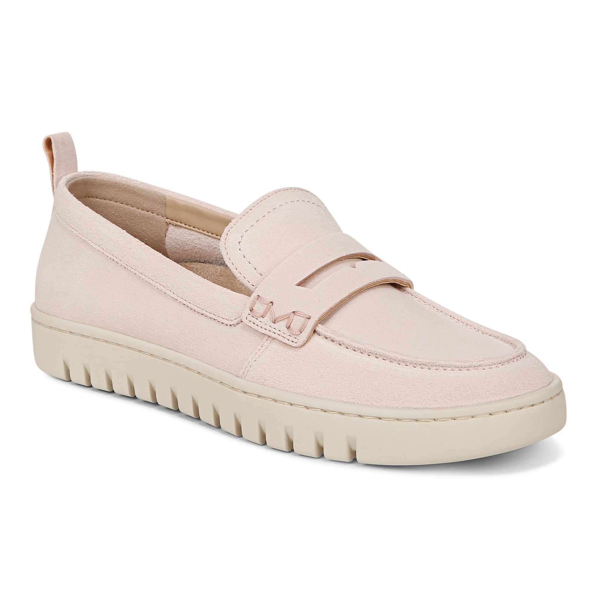Vionic Uptown Women's Slip-On Loafer Moc Casual Shoes in Peony Pink