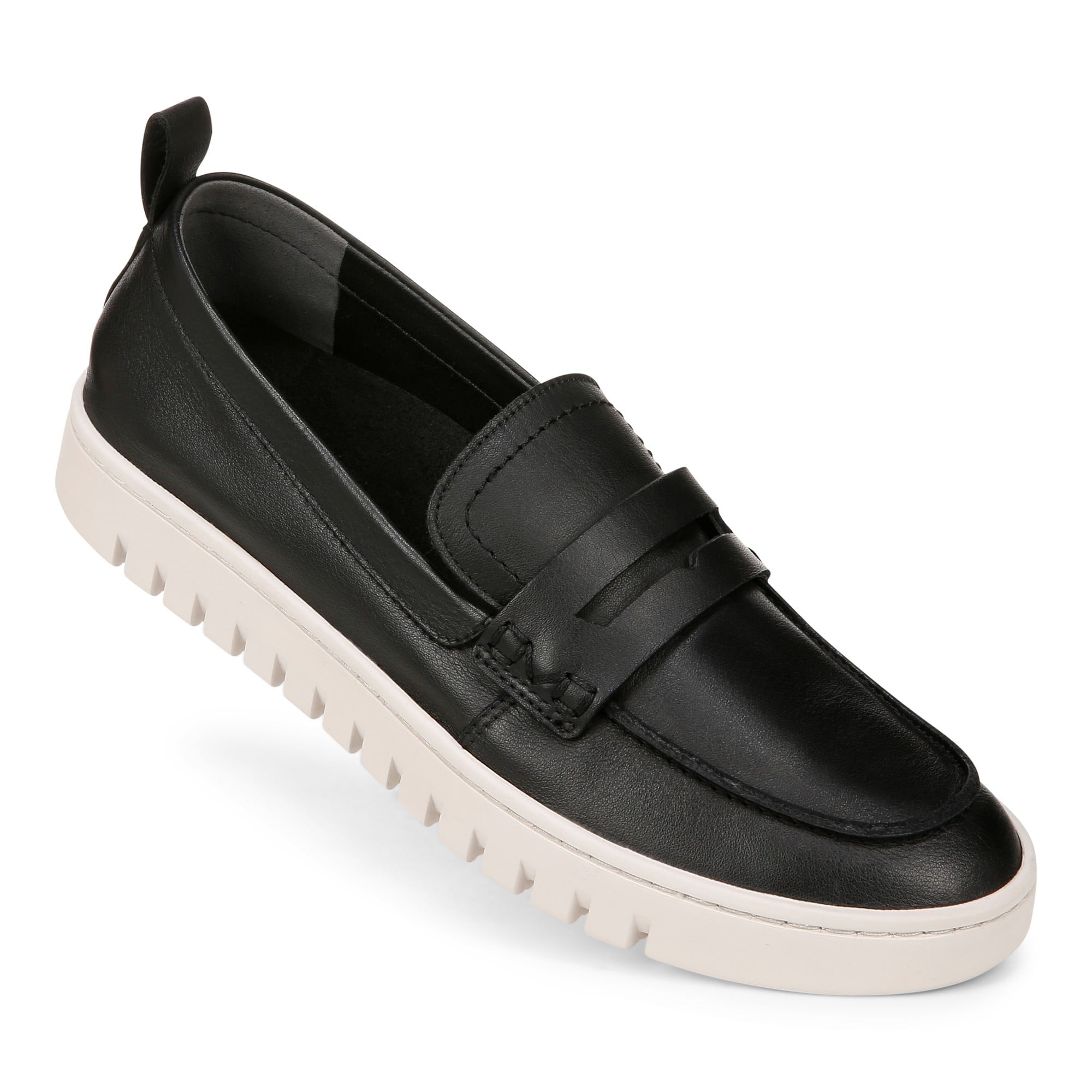 Vionic Uptown Women's Slip-On Loafer Moc Casual Shoes - Black Leather - UPTOWN-I6609L2002-BLACK-13fl-med