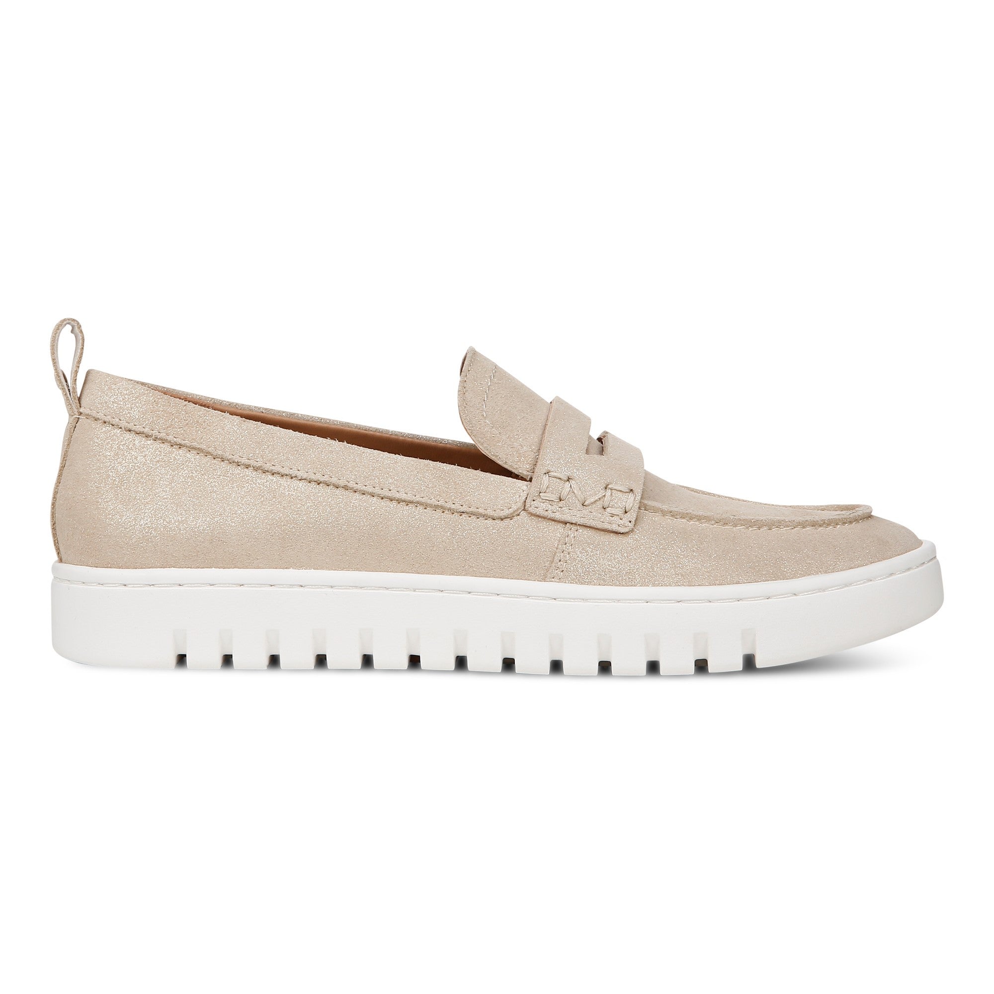 Vionic Uptown Women's Slip-On Loafer Moc Casual Shoes - Gold Metallic - Right side