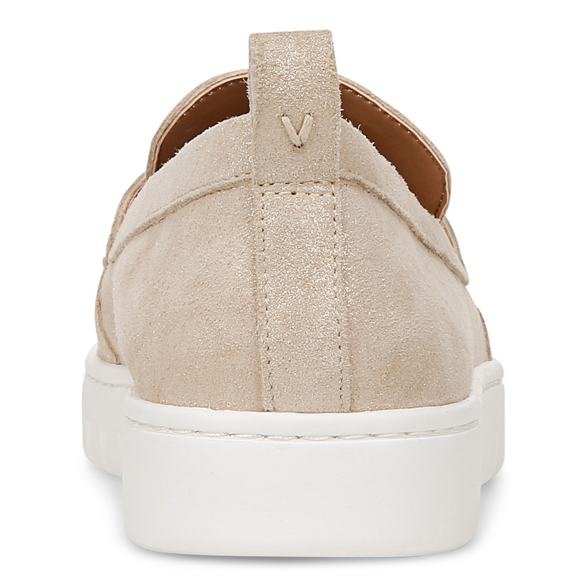 Vionic Uptown Women's Slip-On Loafer Moc Casual Shoes - Gold Metallic - Back
