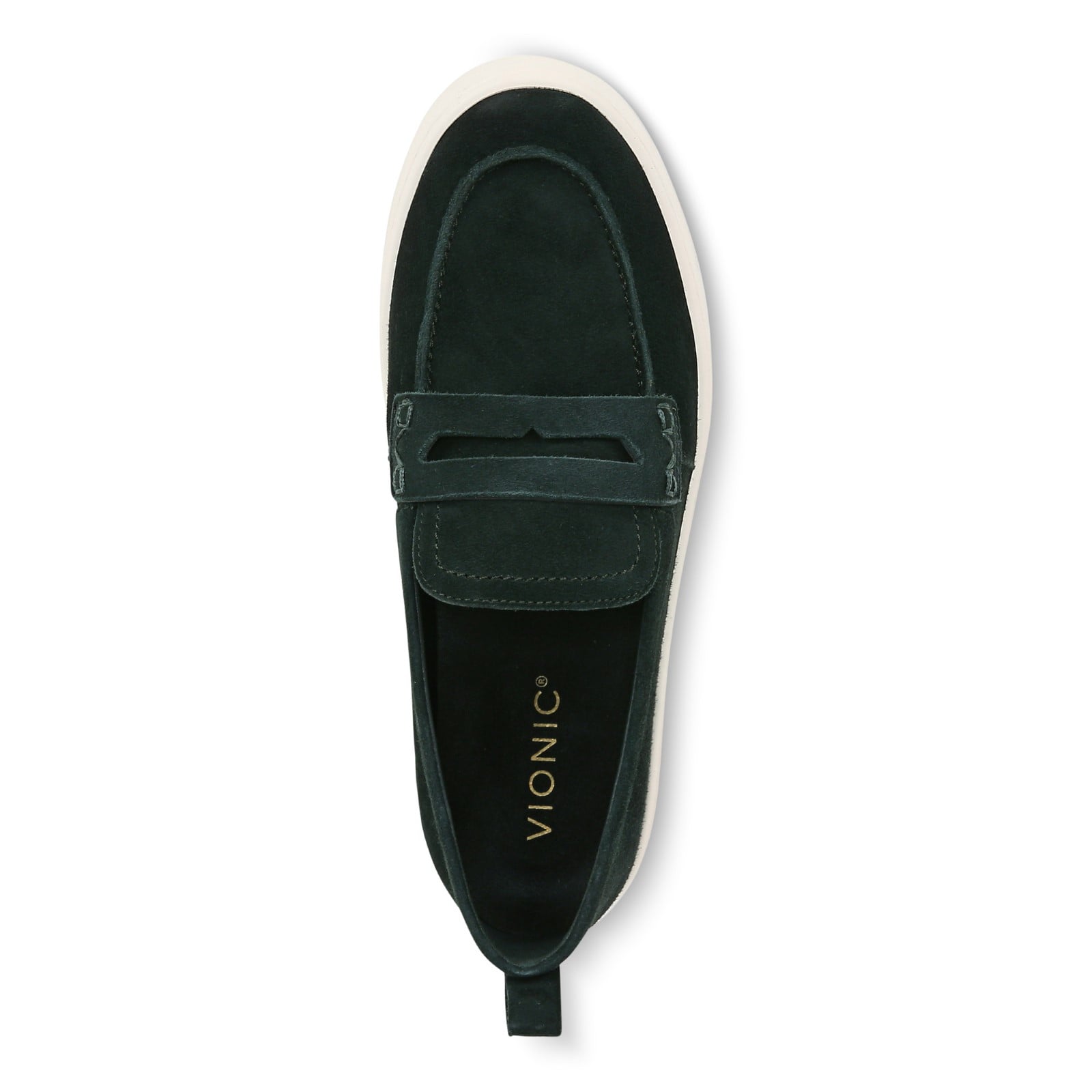 Vionic Uptown Women's Slip-On Loafer Moc Casual Shoes - Scarab - Top