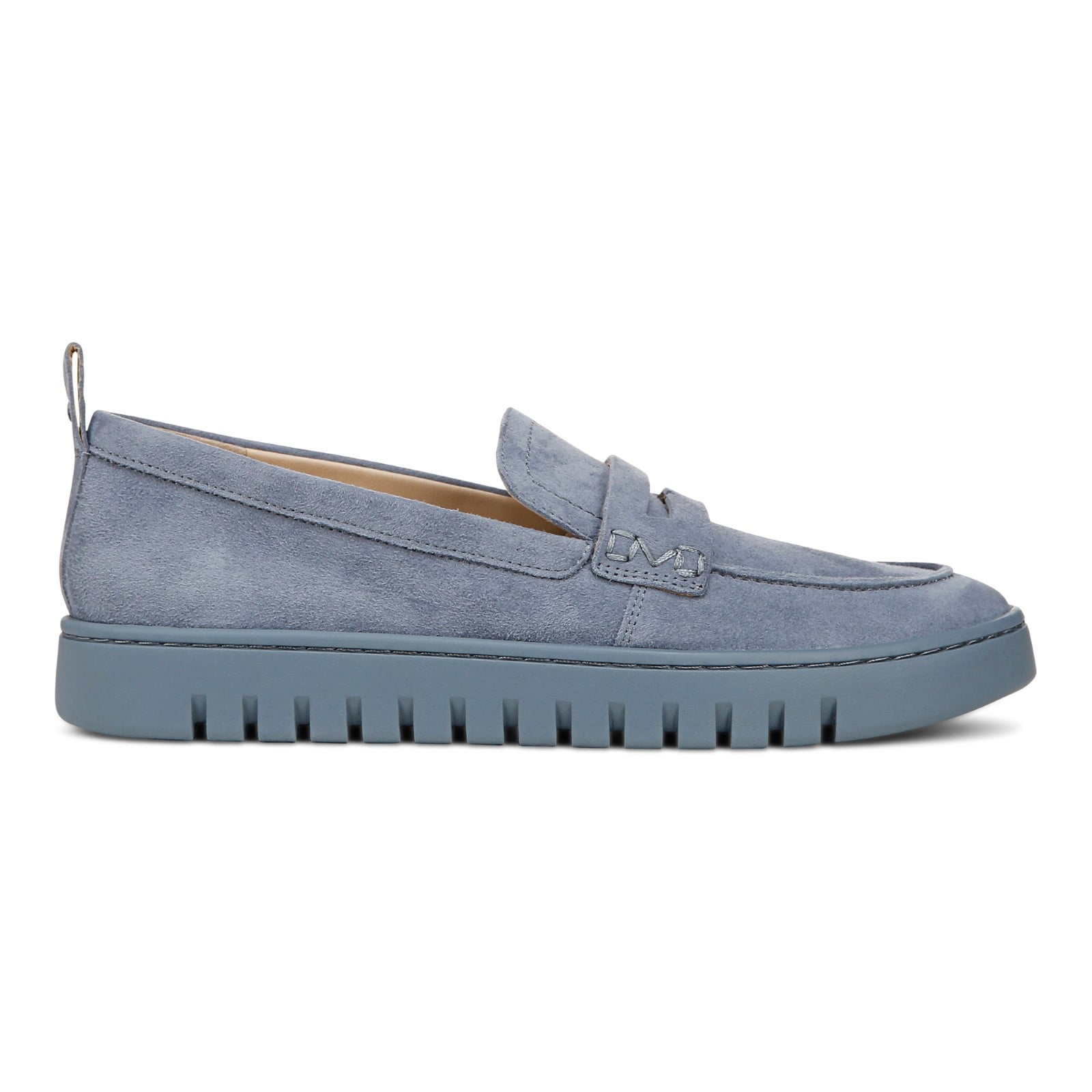 Vionic Uptown Women's Slip-On Loafer Moc Casual Shoes - Vintage Blue Haze - Right side