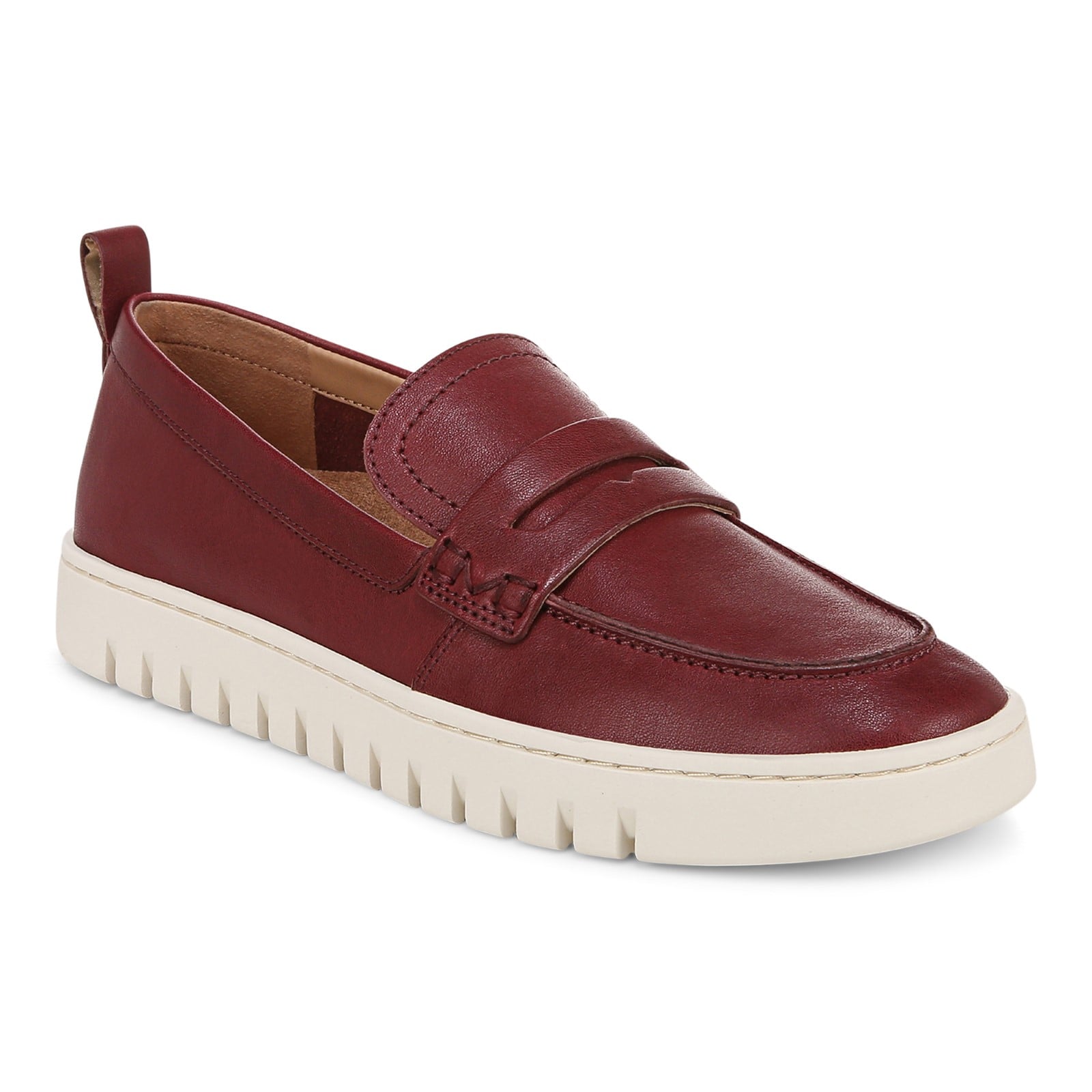Vionic Uptown Women's Slip-On Loafer Moc Casual Shoes - Syrah - Angle main