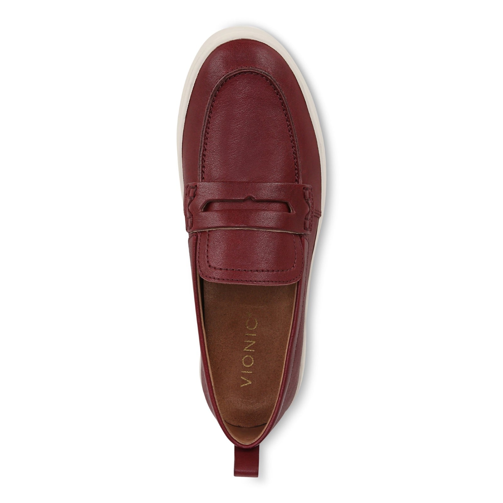Vionic Uptown Women's Slip-On Loafer Moc Casual Shoes - Syrah - Top